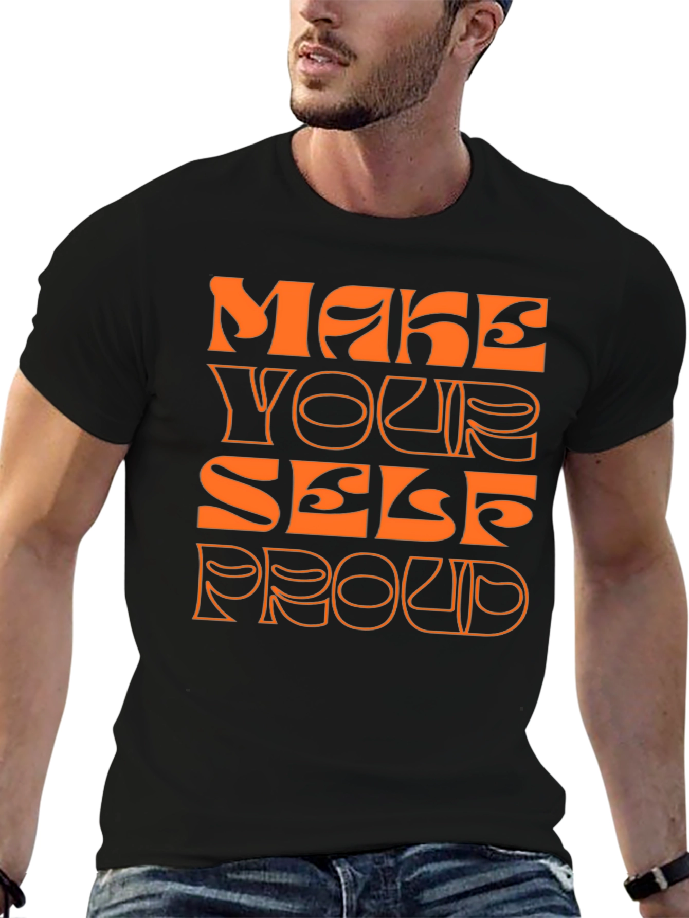 Make Yourself Proud Graphic Tee - Trendy Comfort