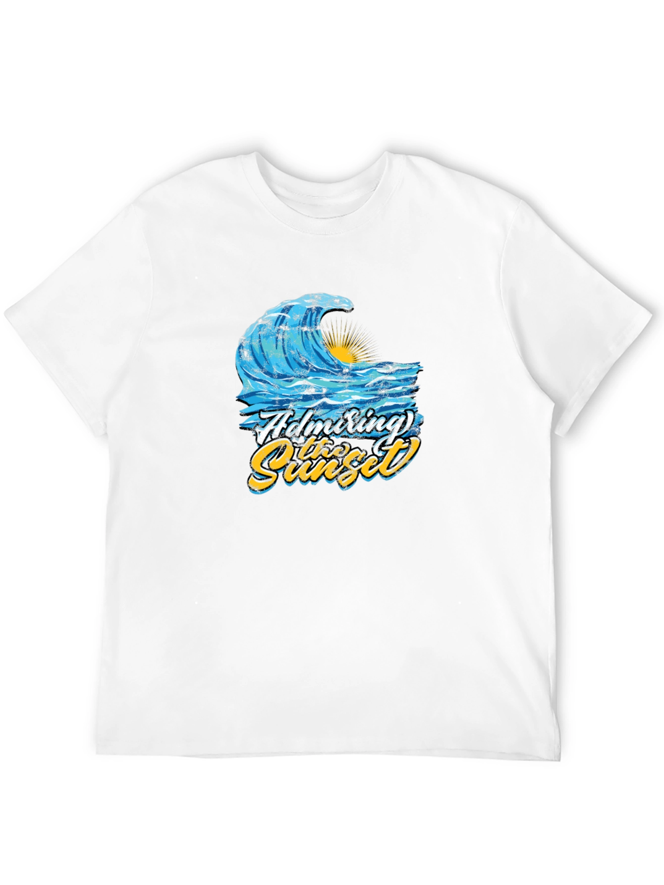 Admiring the Sunset Wave Graphic T-Shirt