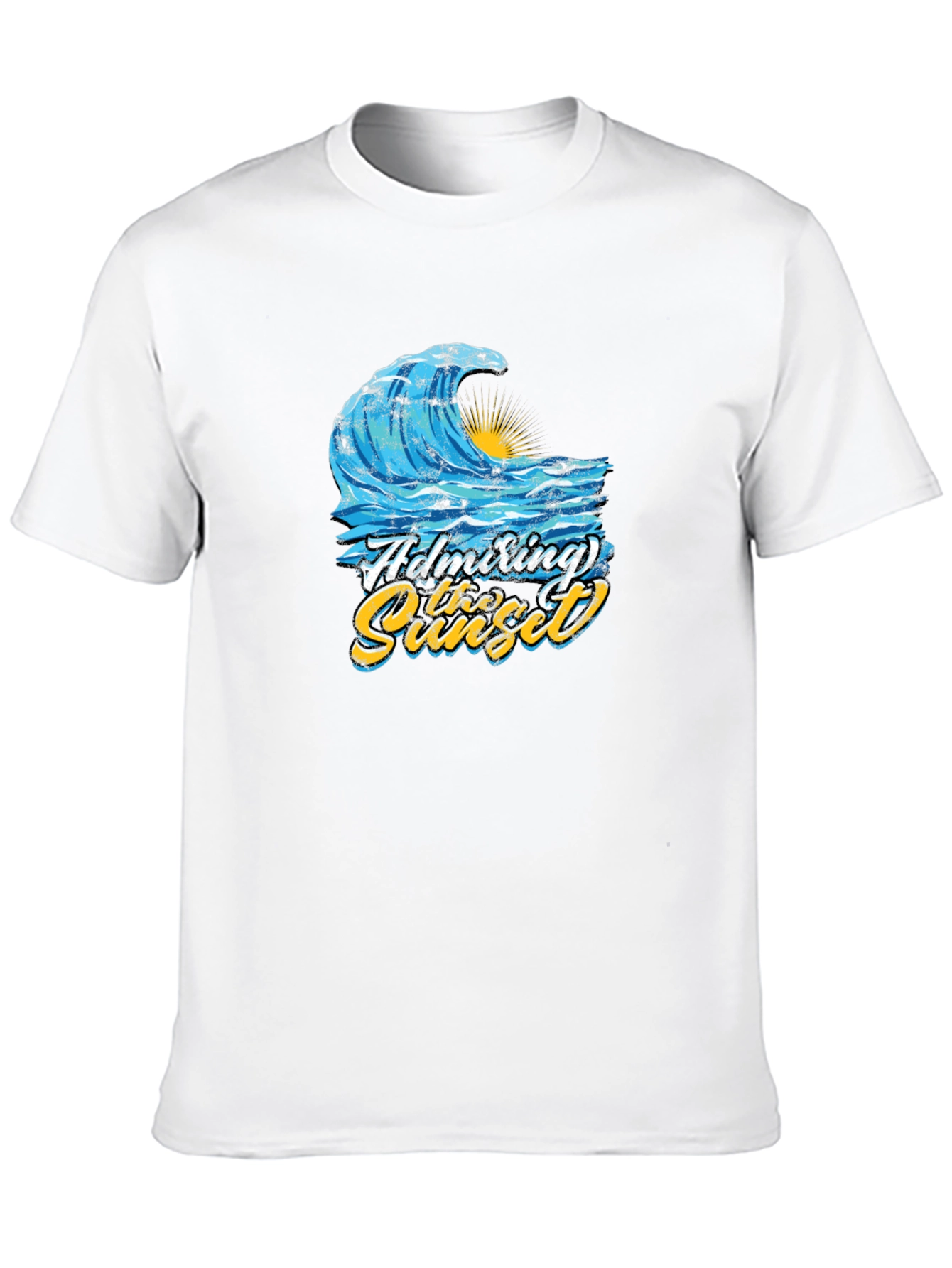 Admiring the Sunset Wave Graphic T-Shirt