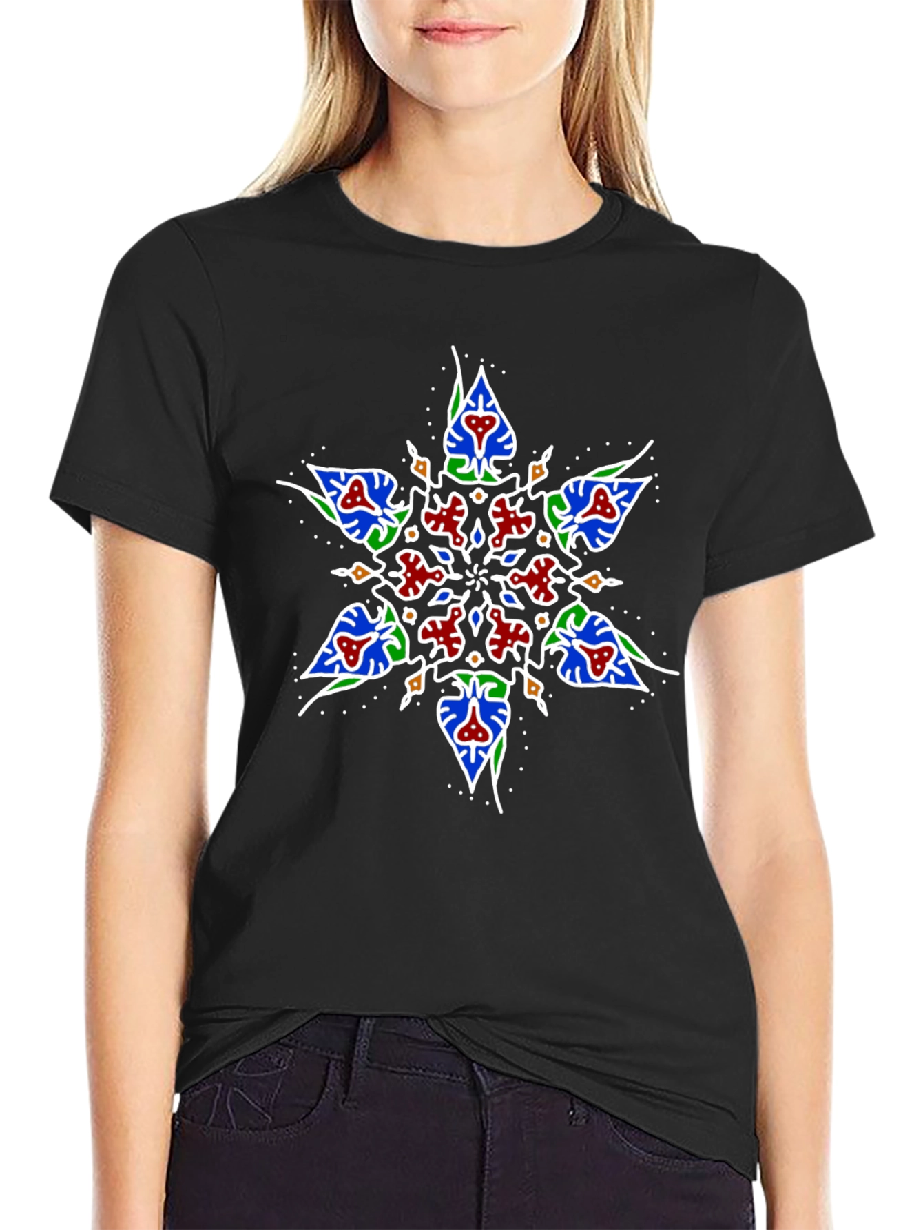 Geometric Star Graphic T-Shirt
