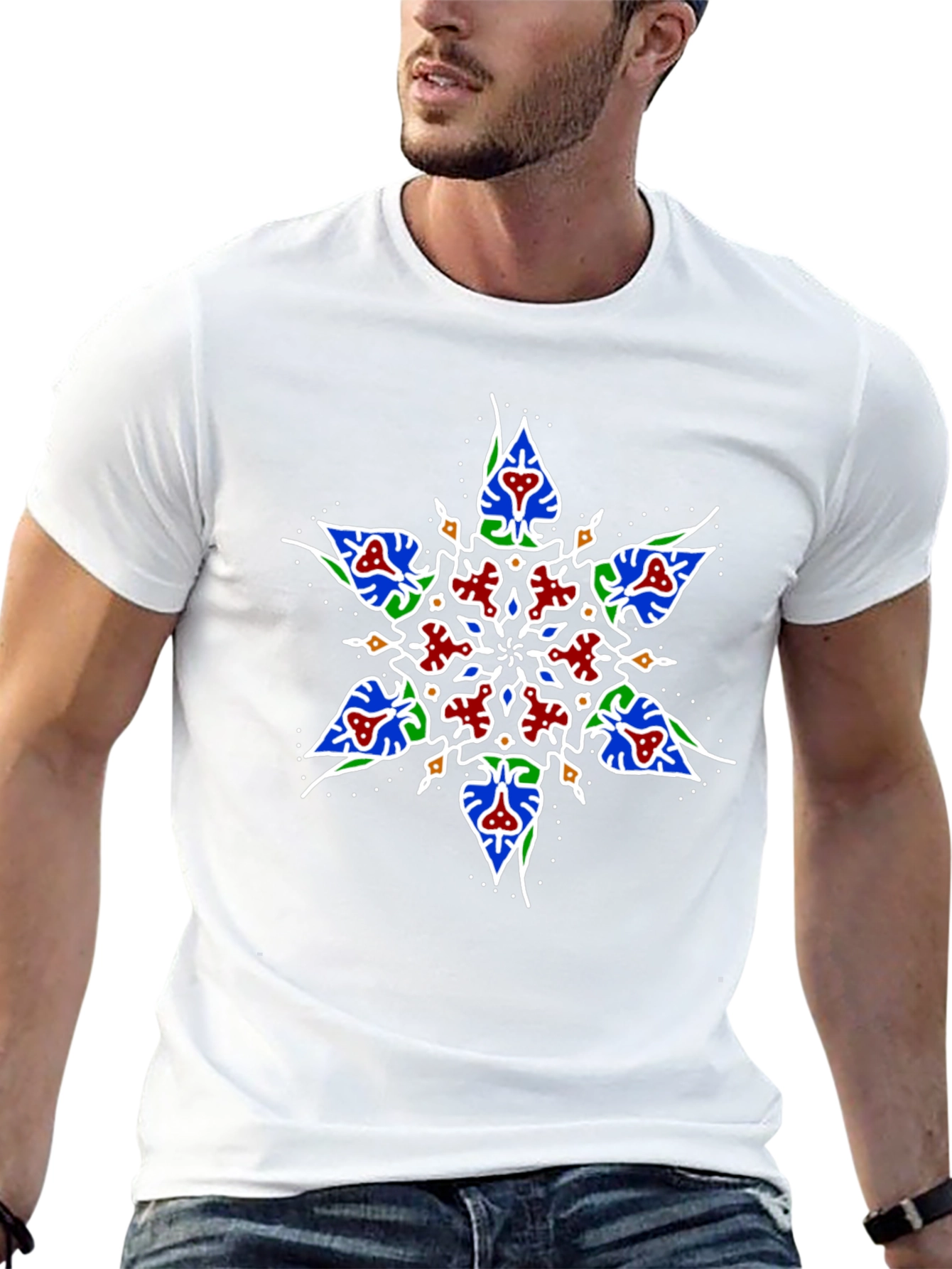 Geometric Star Graphic T-Shirt