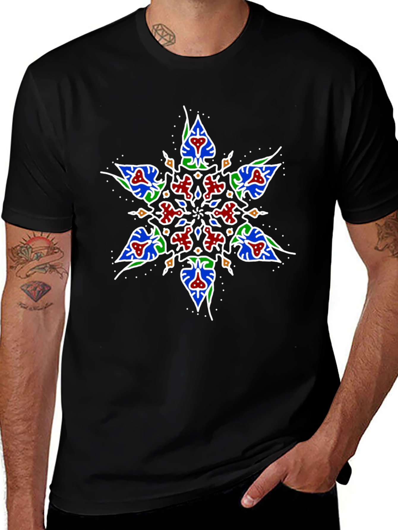 Geometric Star Graphic T-Shirt