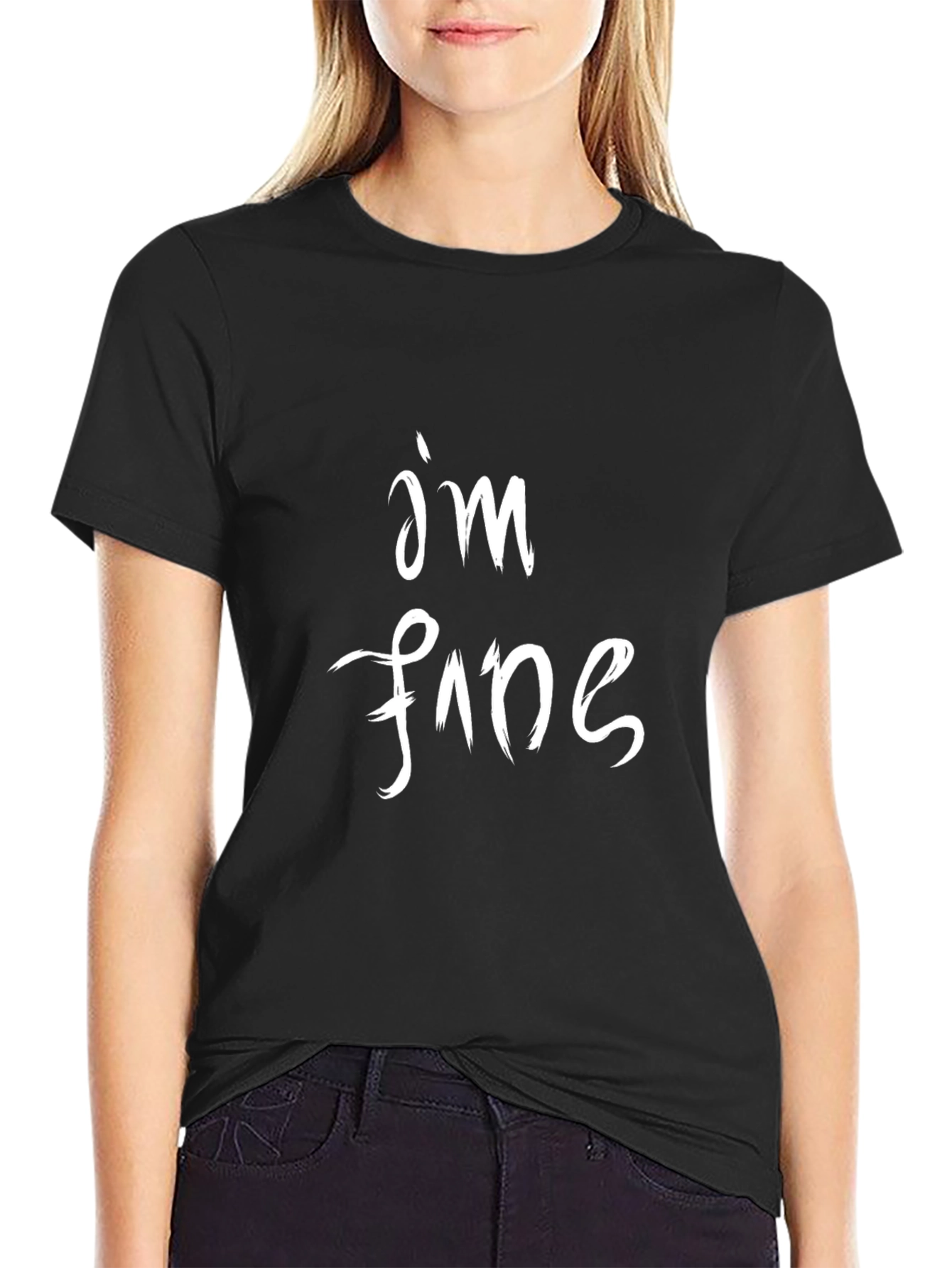 Im Fine Graphic T-Shirt - Short Sleeve Black