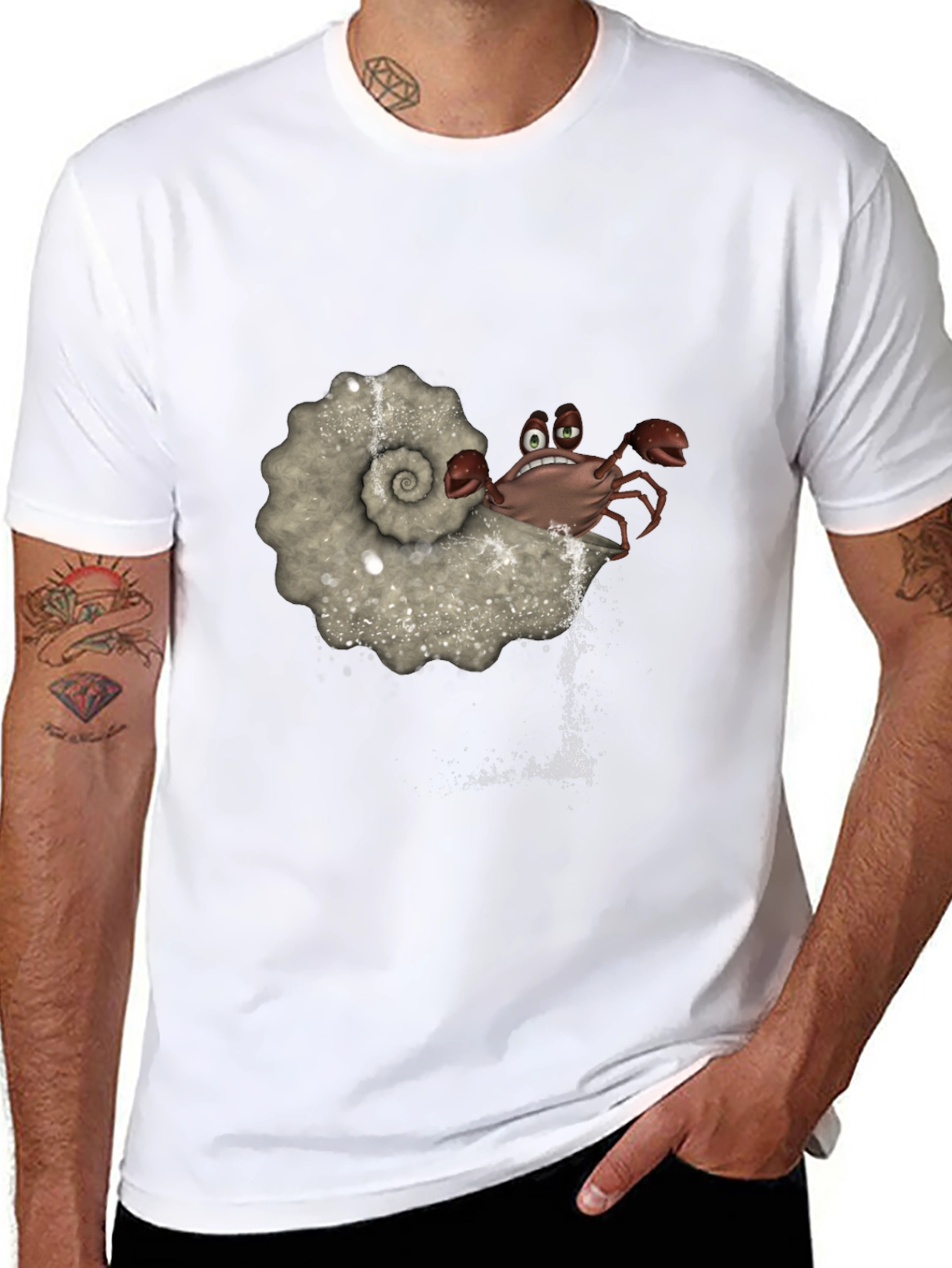 Crab in Shell Graphic T-Shirt