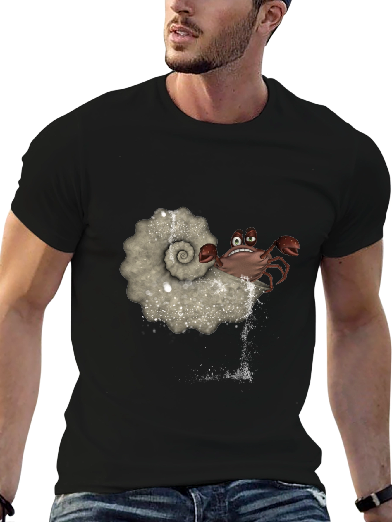 Crab in Shell Graphic T-Shirt
