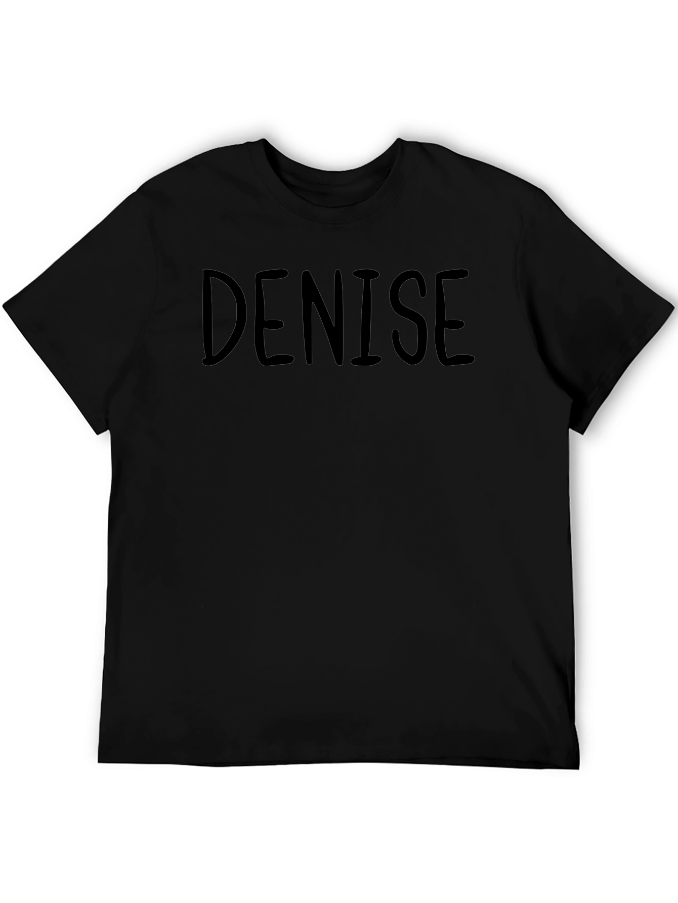 Denise Tee - Classic Black Cotton T-Shirt