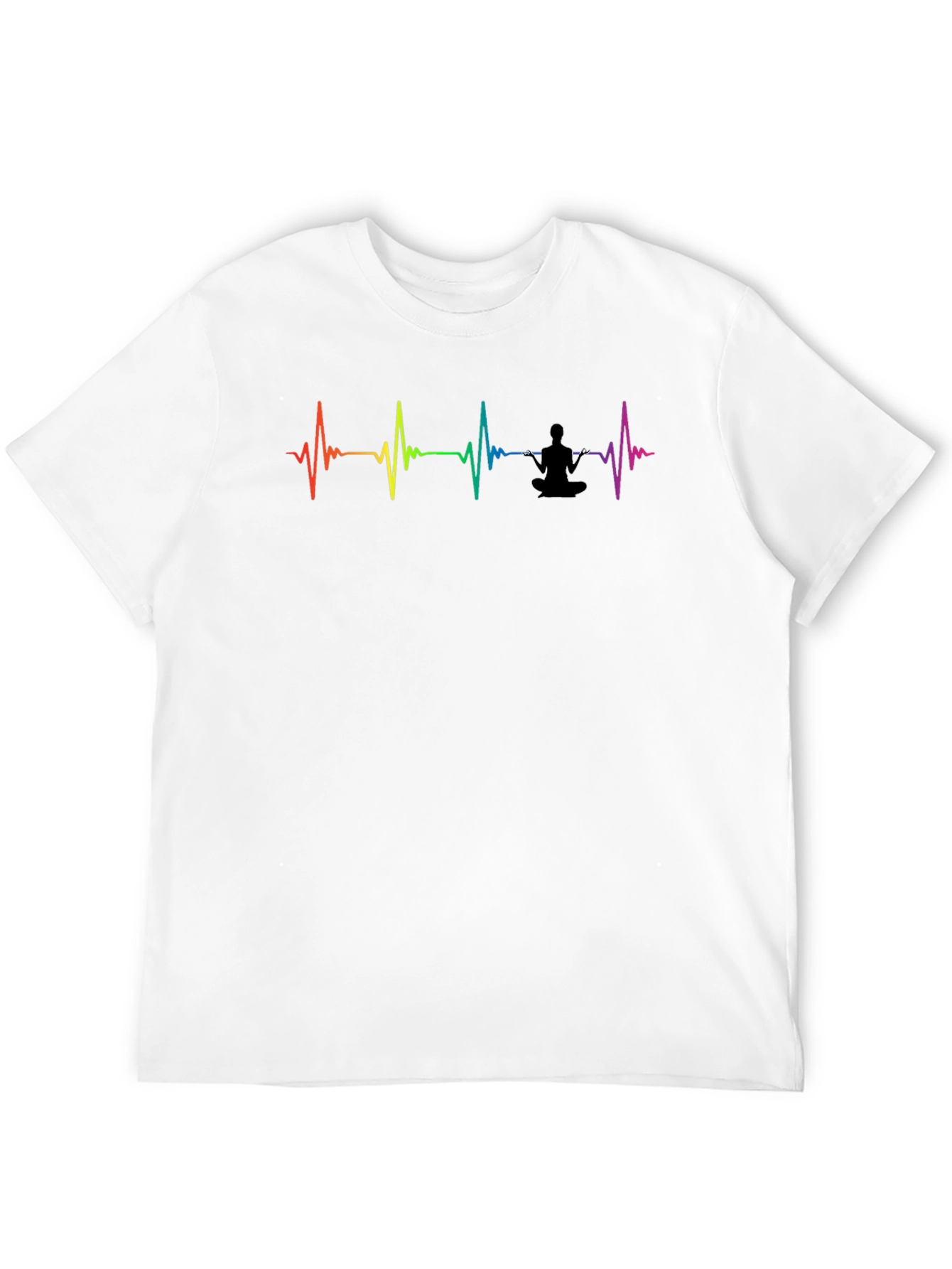 Rainbow Heartbeat Yoga T-Shirt