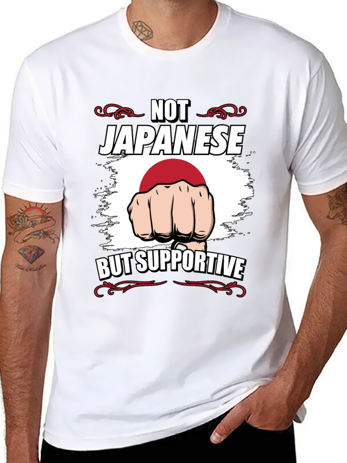 Not Japanese But Supportive T-Shirt