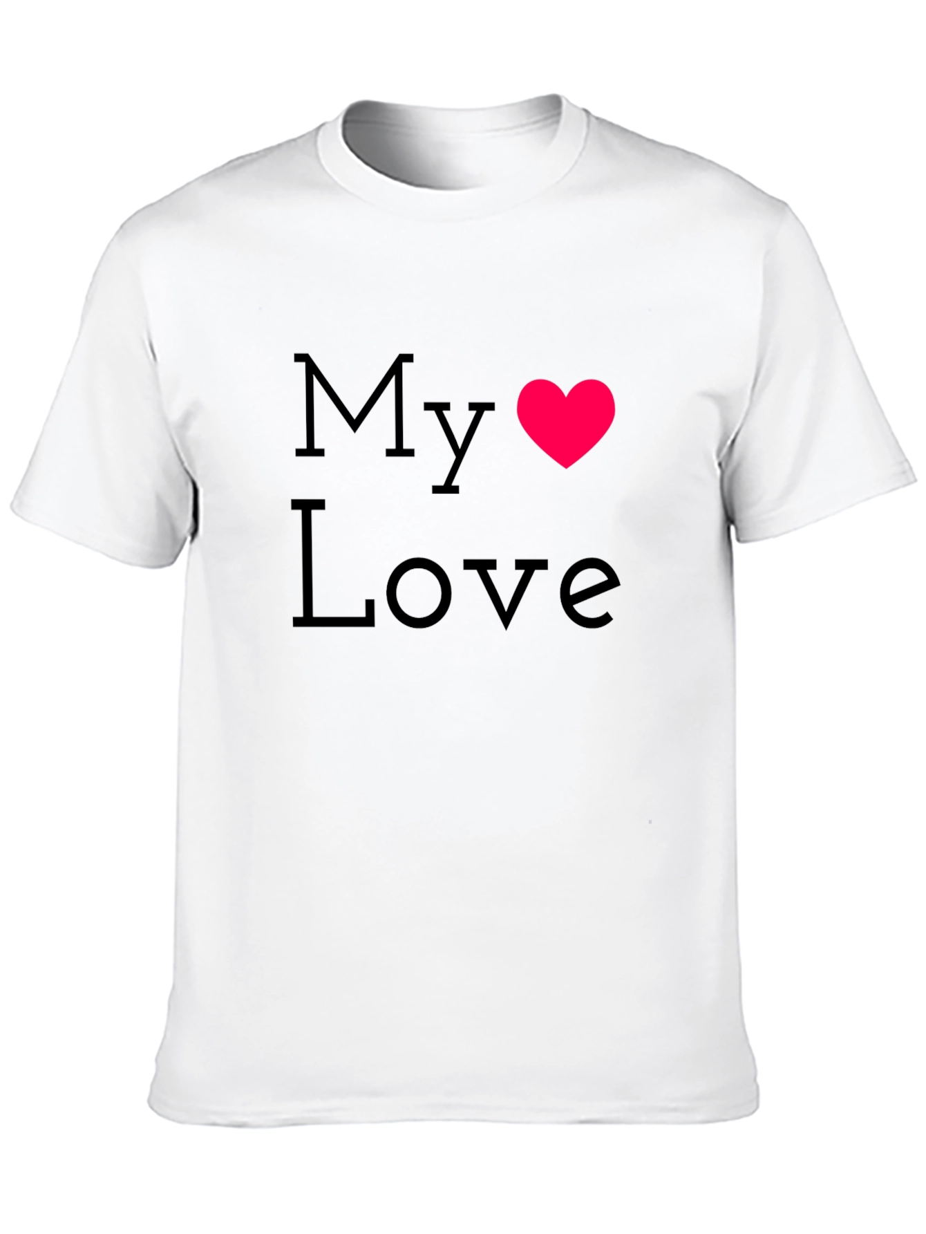 My Love T-Shirt - Stylish Heart Design
