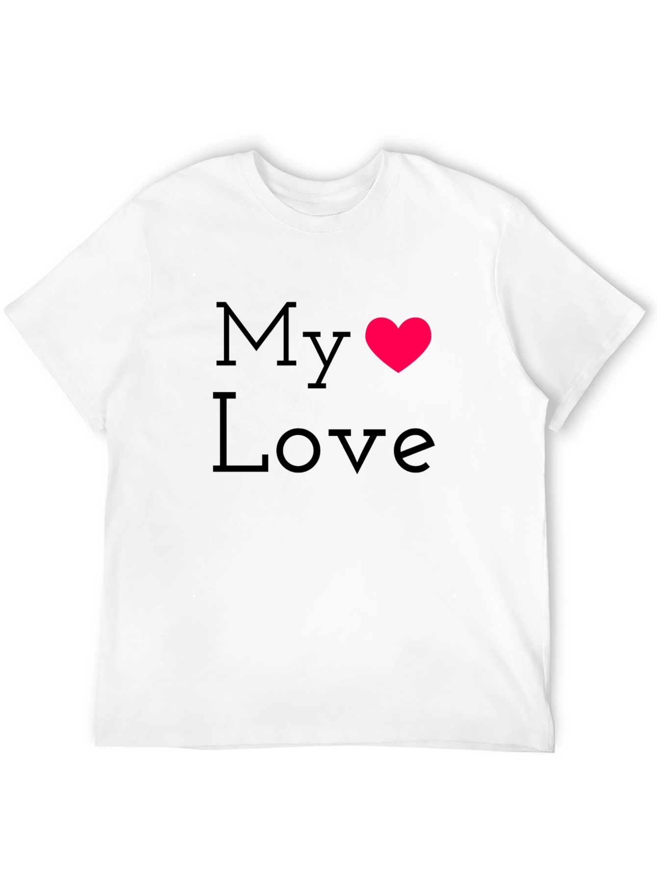 My Love T-Shirt - Stylish Heart Design