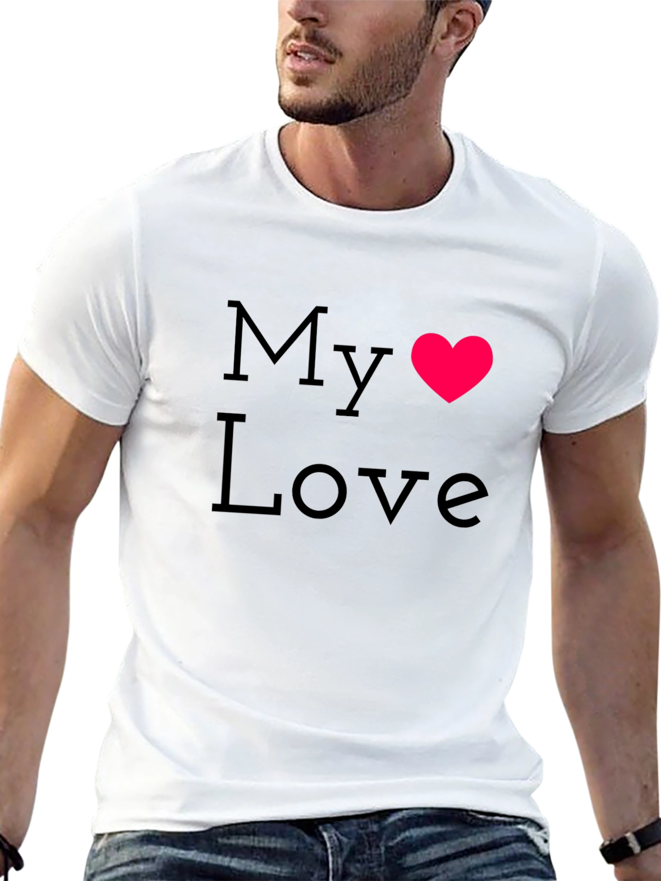 My Love T-Shirt - Stylish Heart Design