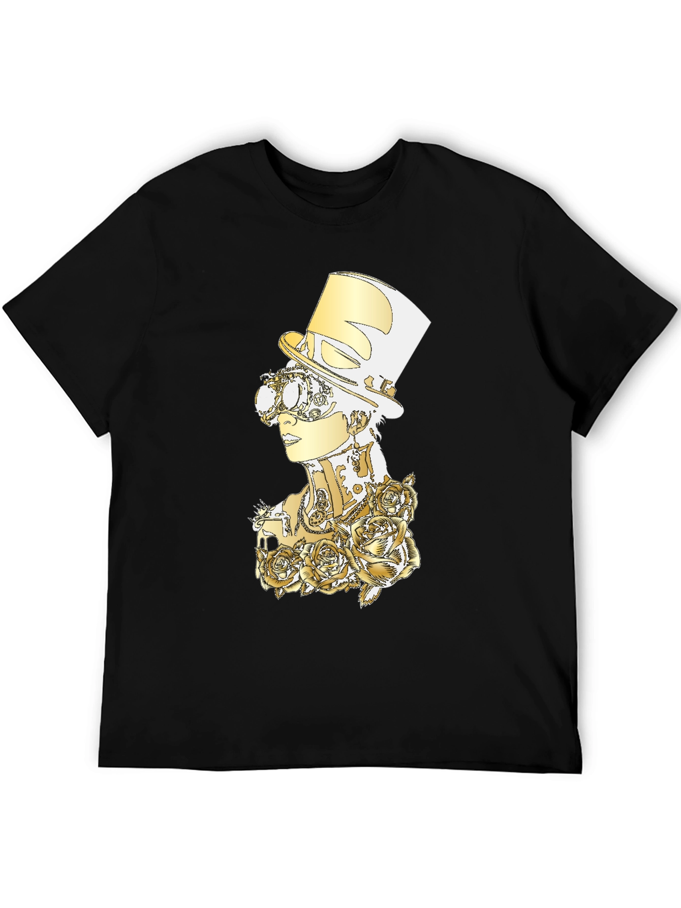 Steampunk Rose Graphic T-Shirt