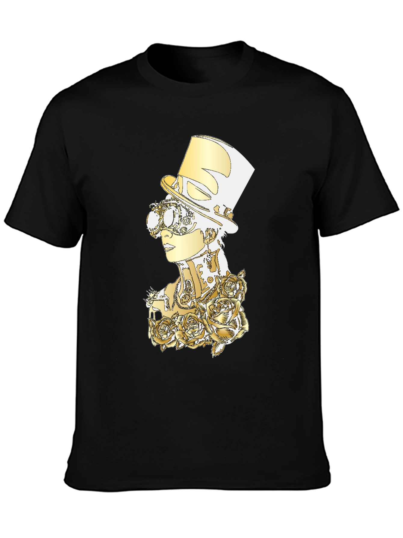 Steampunk Rose Graphic T-Shirt