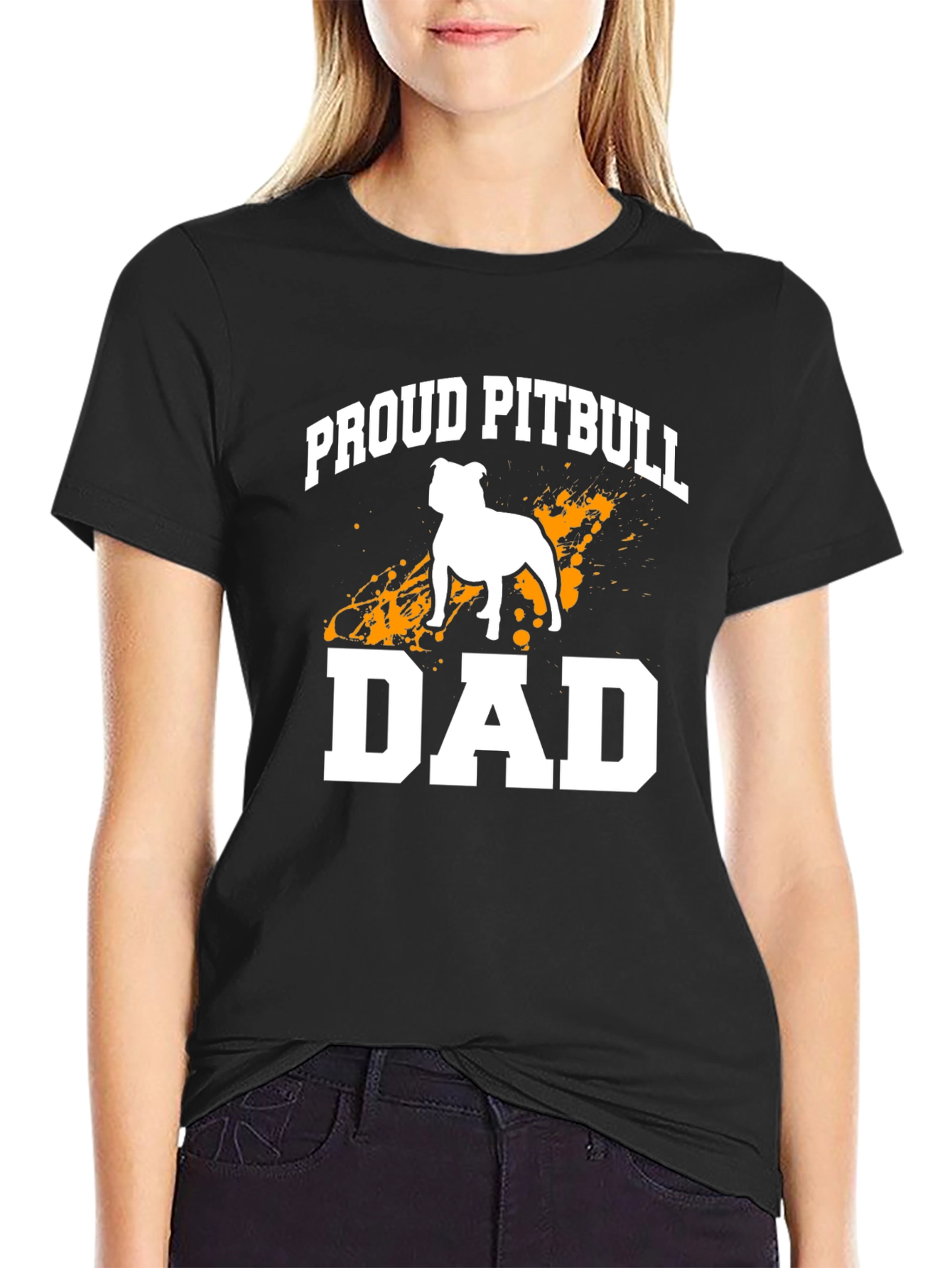 Proud Pitbull Dad Graphic Tee