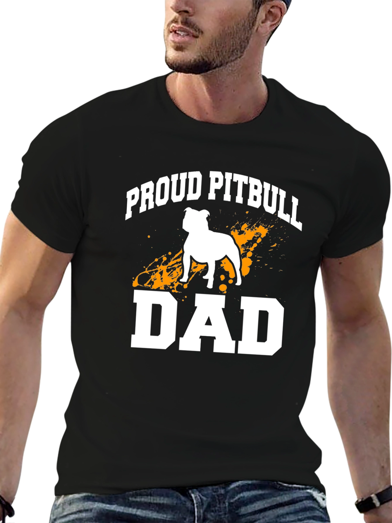 Proud Pitbull Dad Graphic Tee