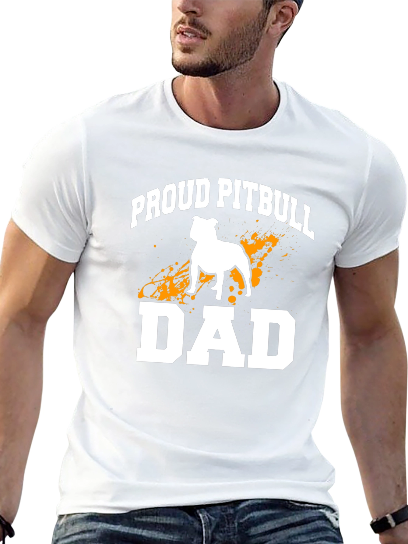 Proud Pitbull Dad Graphic Tee