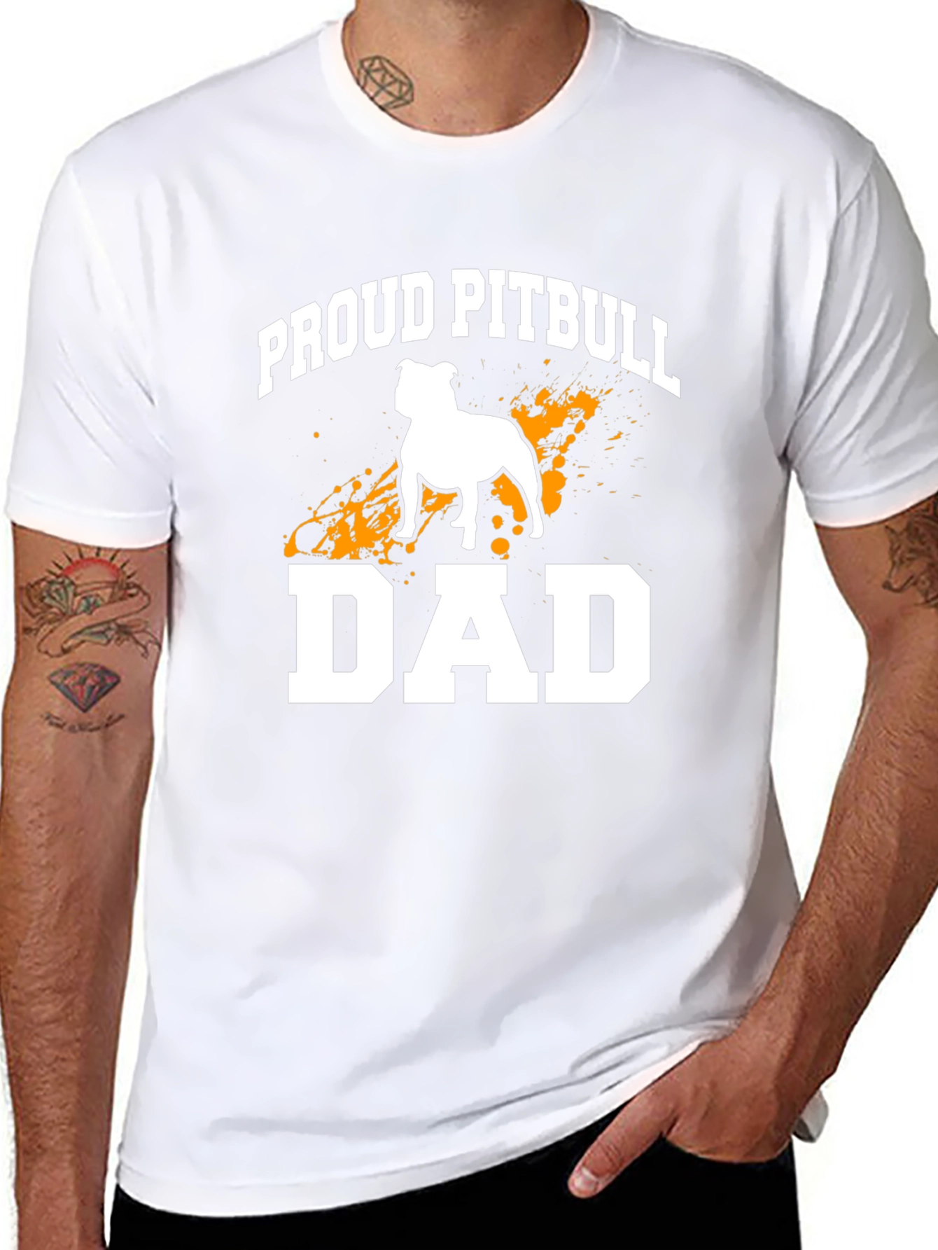 Proud Pitbull Dad Graphic Tee