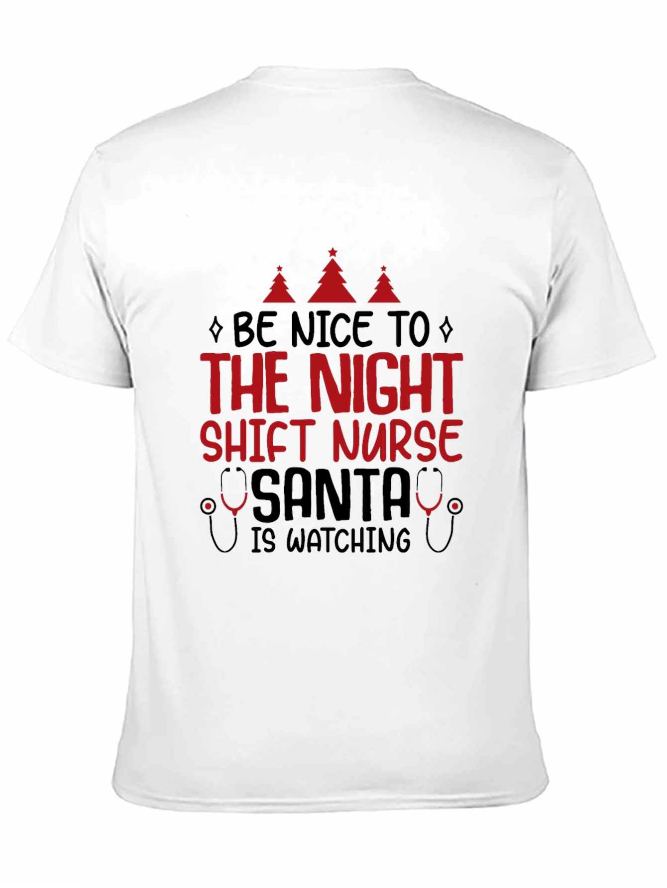 Night Shift Nurse Santa Christmas Tee