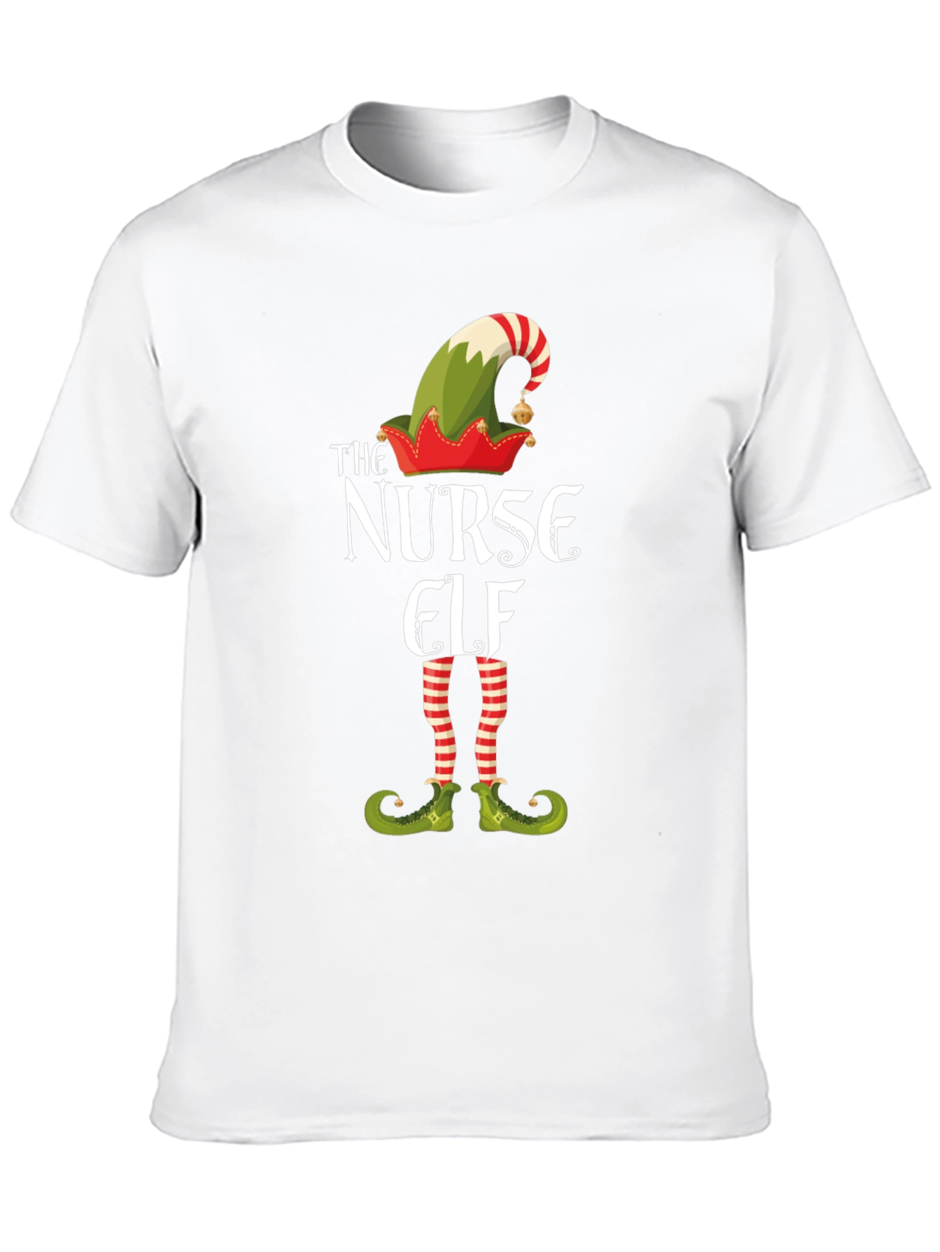 Nurse Elf Holiday T-Shirt - Festive Christmas Apparel