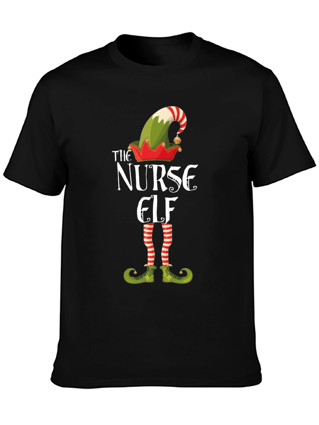 Nurse Elf Holiday T-Shirt - Festive Christmas Apparel