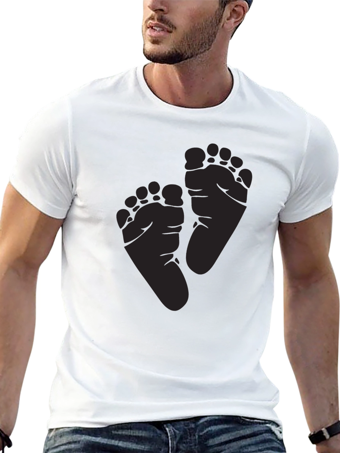 Baby Feet Graphic Tee - Unisex Soft Cotton Shirt