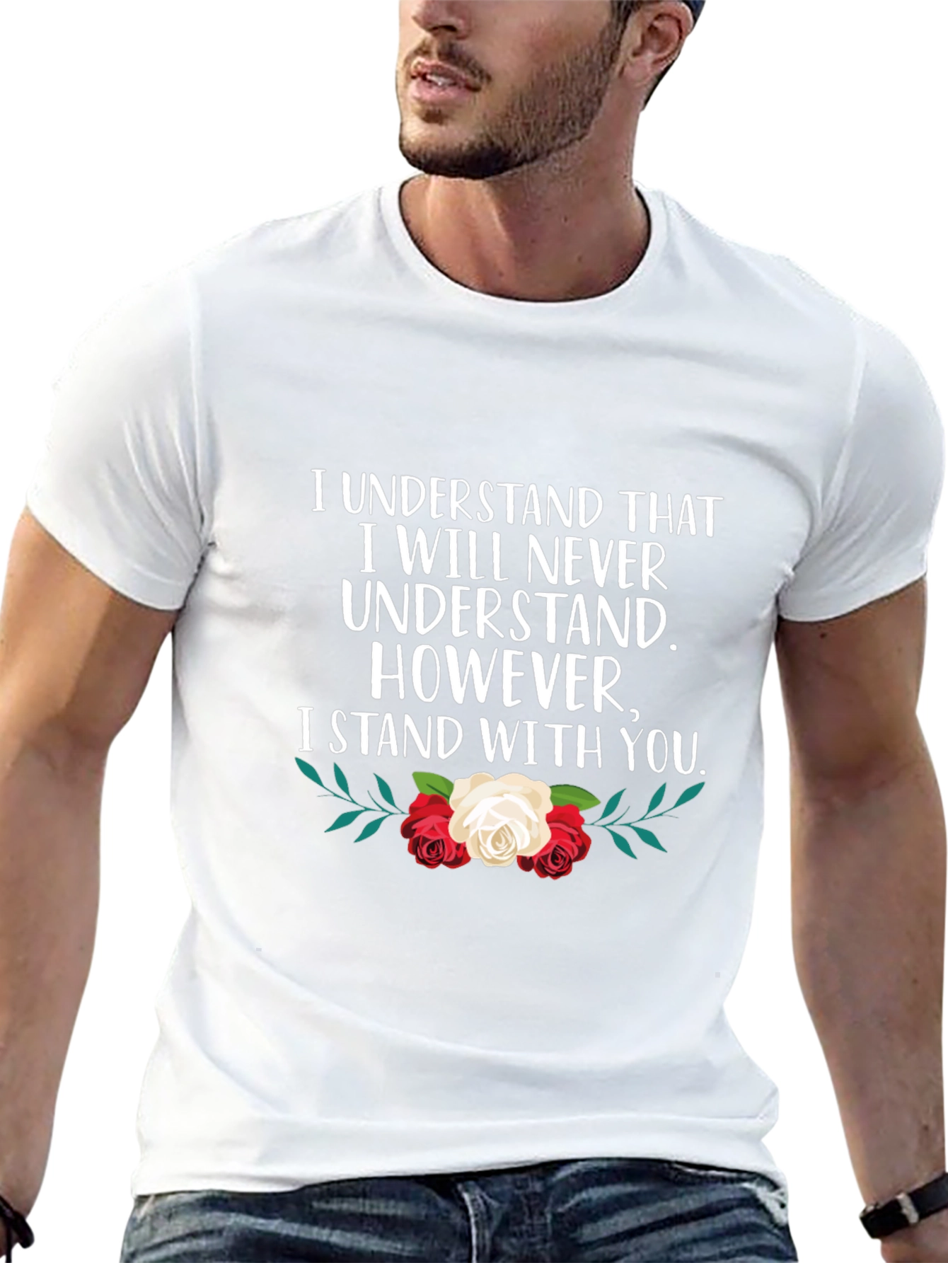 Floral Empathy T-Shirt - I Stand With You