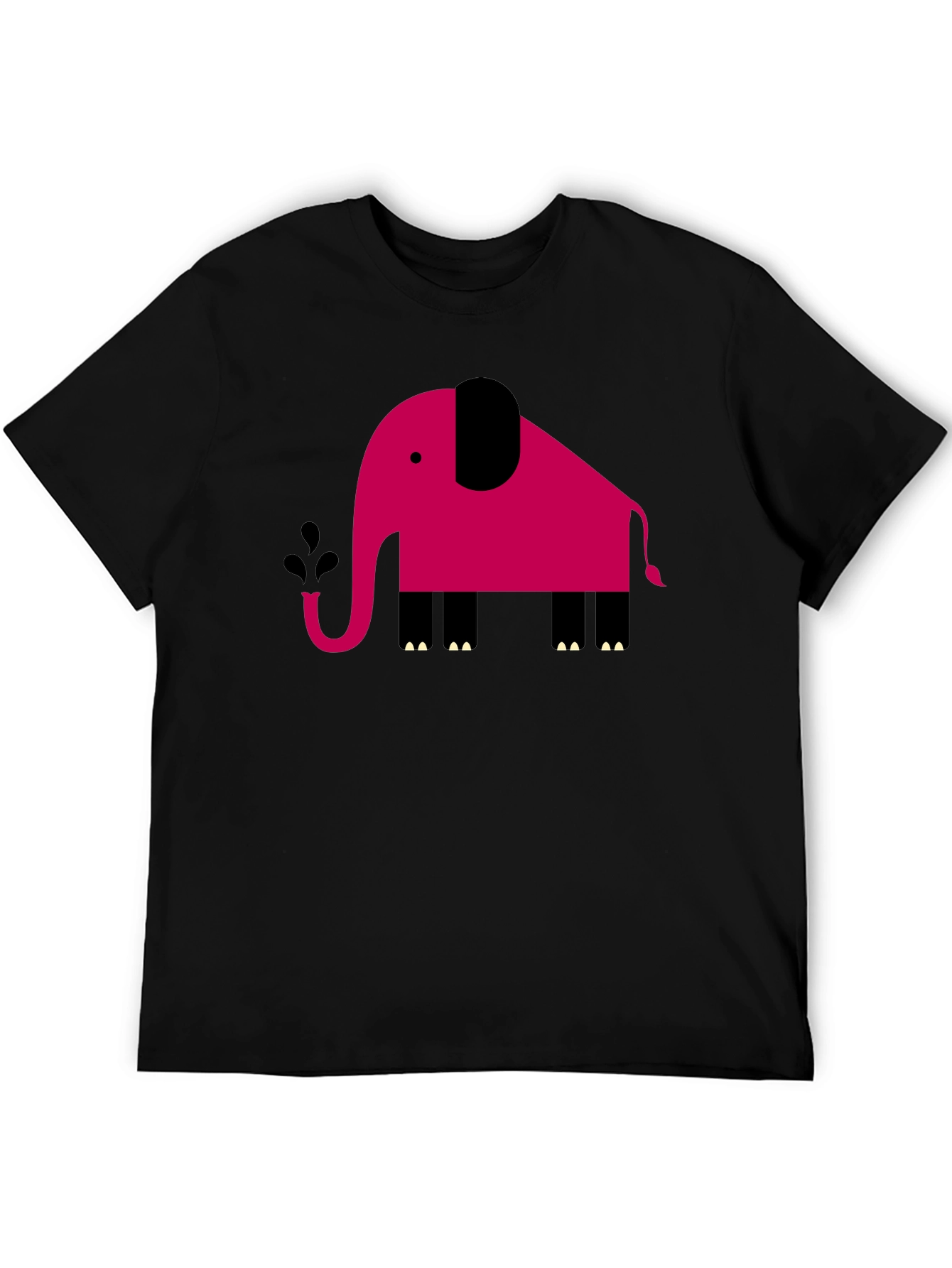 Modern Geometric Elephant Graphic Tee