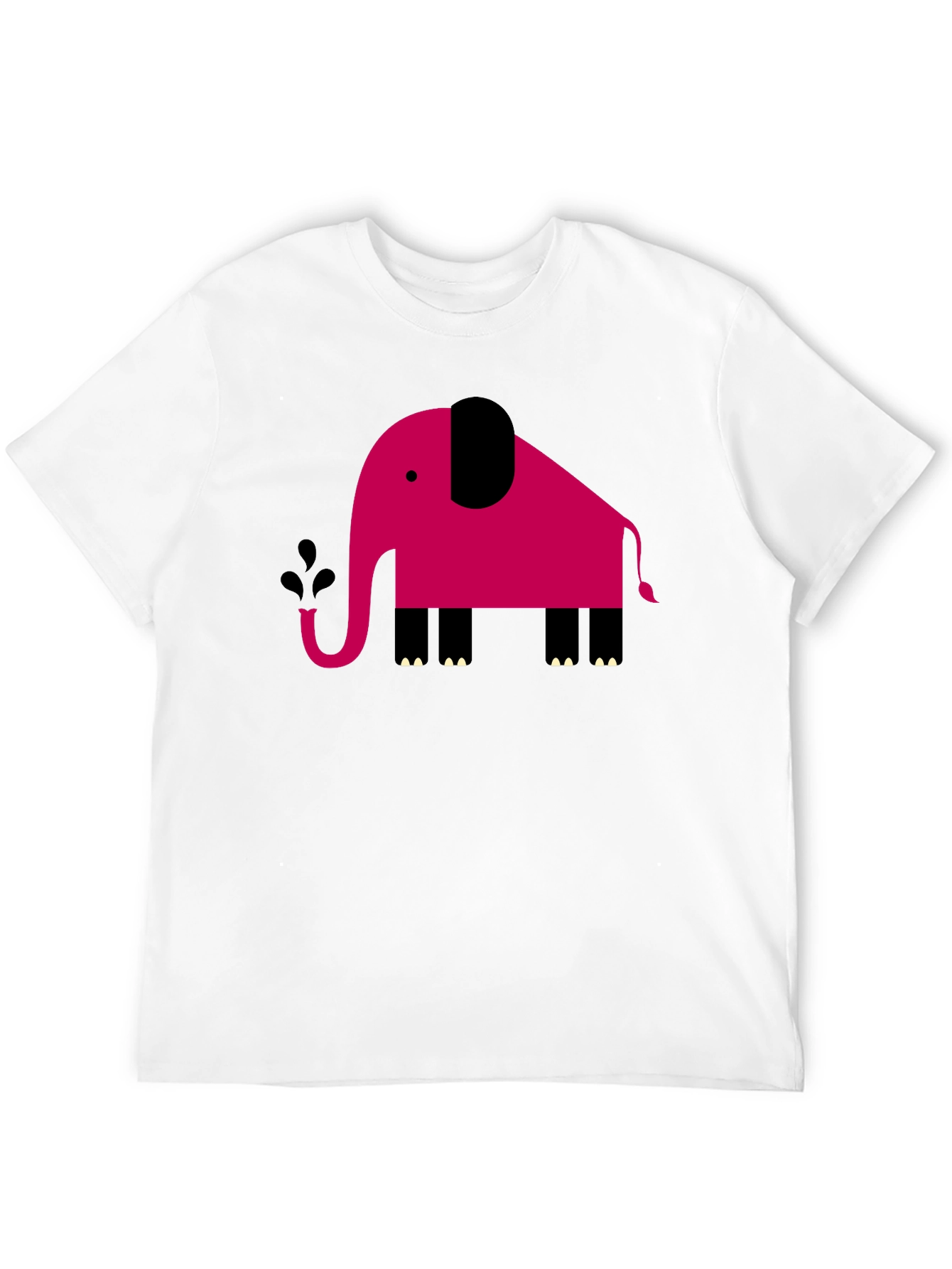Modern Geometric Elephant Graphic Tee
