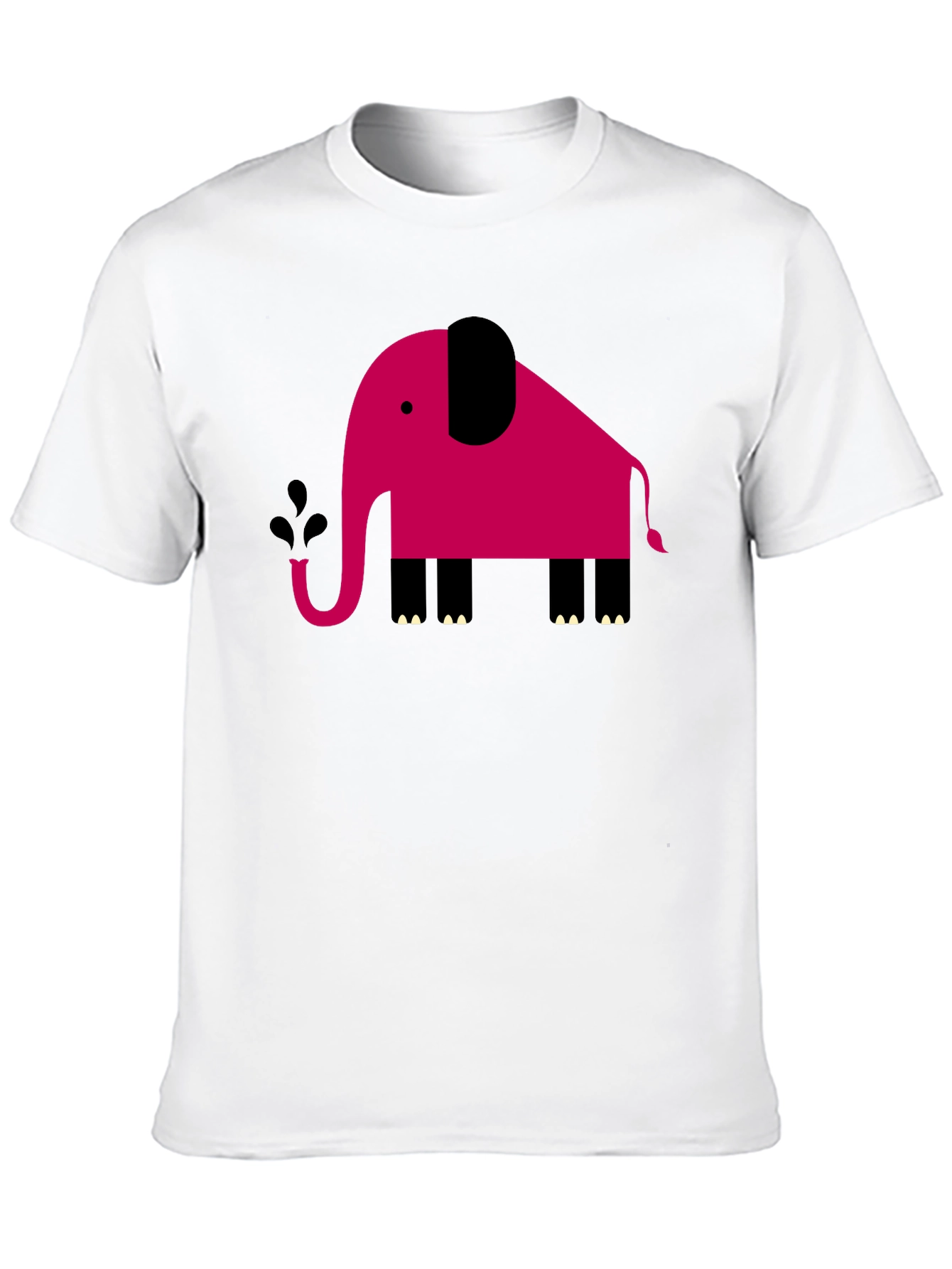 Modern Geometric Elephant Graphic Tee