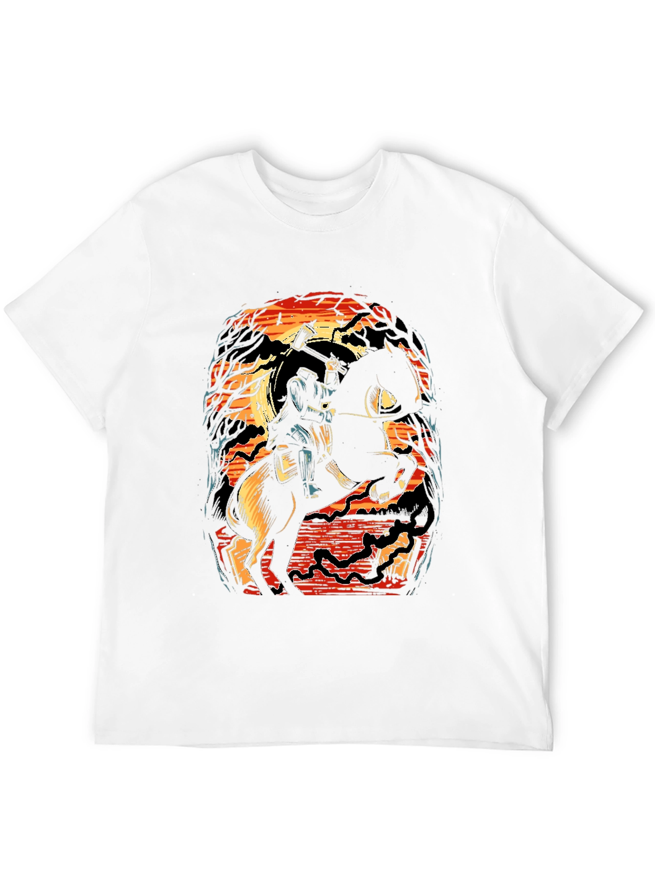 Headless Horseman Graphic Tee - Halloween Spooky Shirt