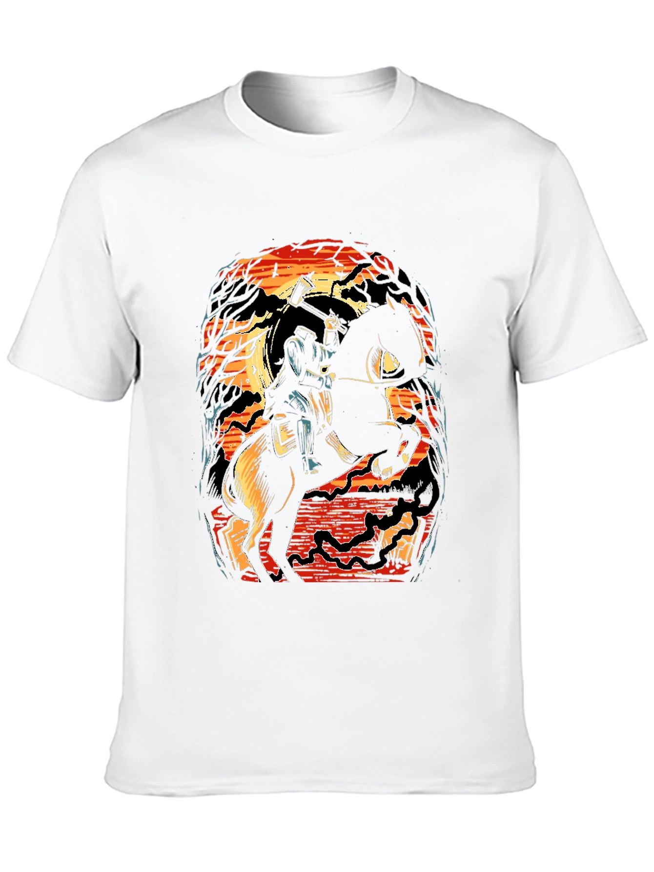 Headless Horseman Graphic Tee - Halloween Spooky Shirt