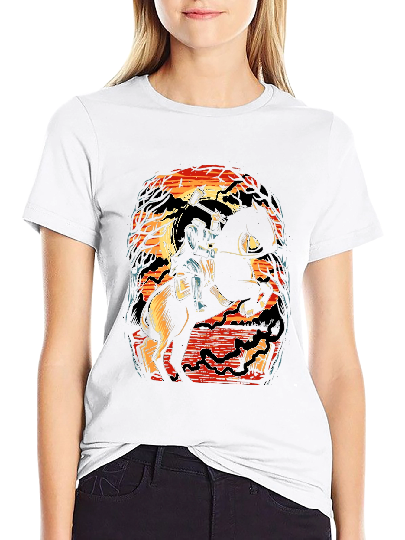 Headless Horseman Graphic Tee - Halloween Spooky Shirt
