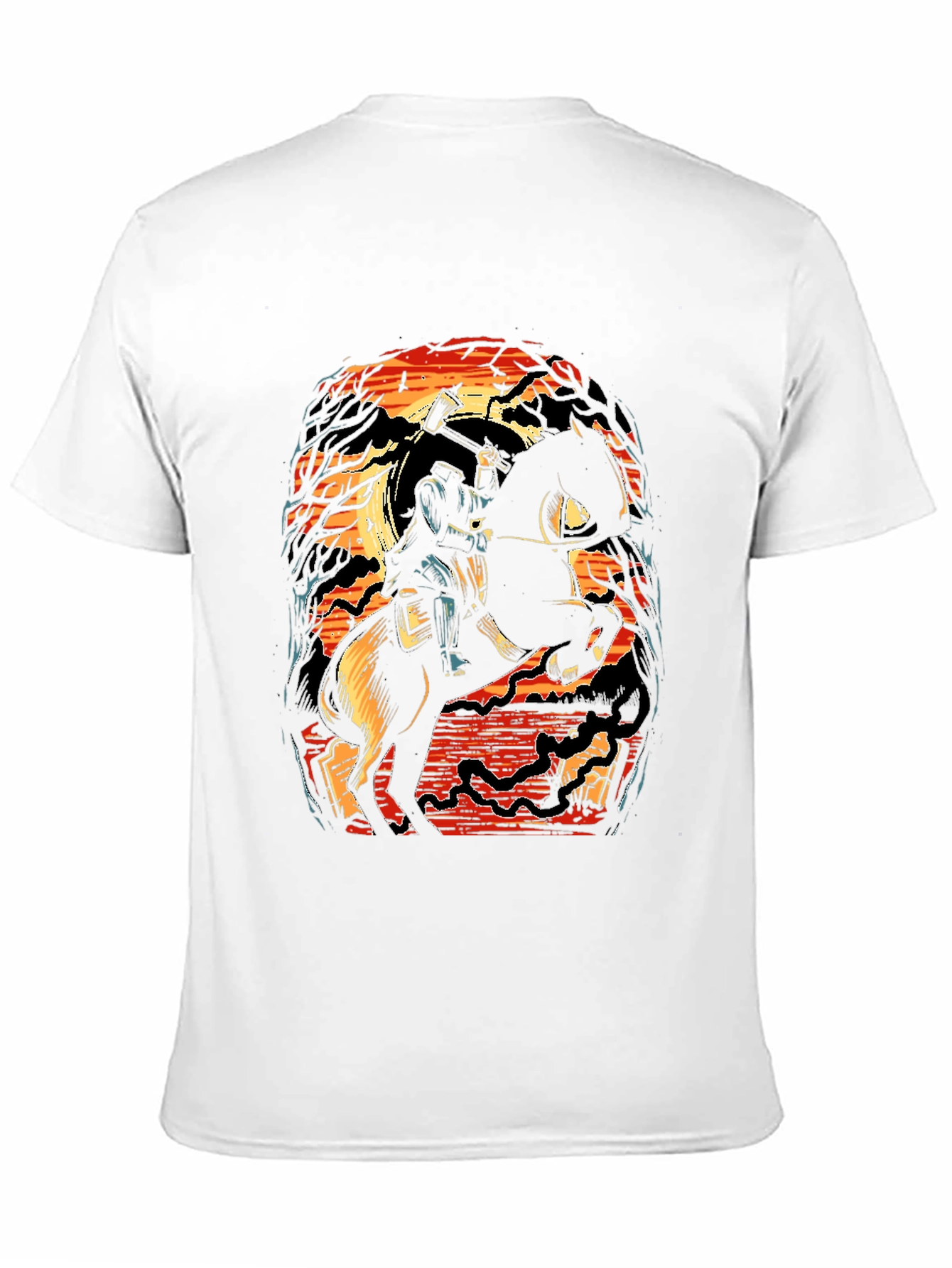 Headless Horseman Graphic Tee - Halloween Spooky Shirt