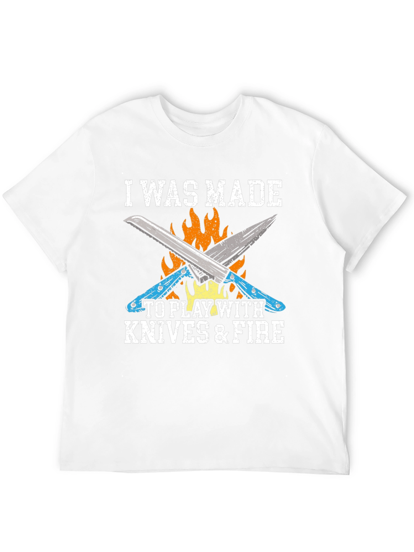 Knives & Fire Graphic Tee - Chef Cook BBQ