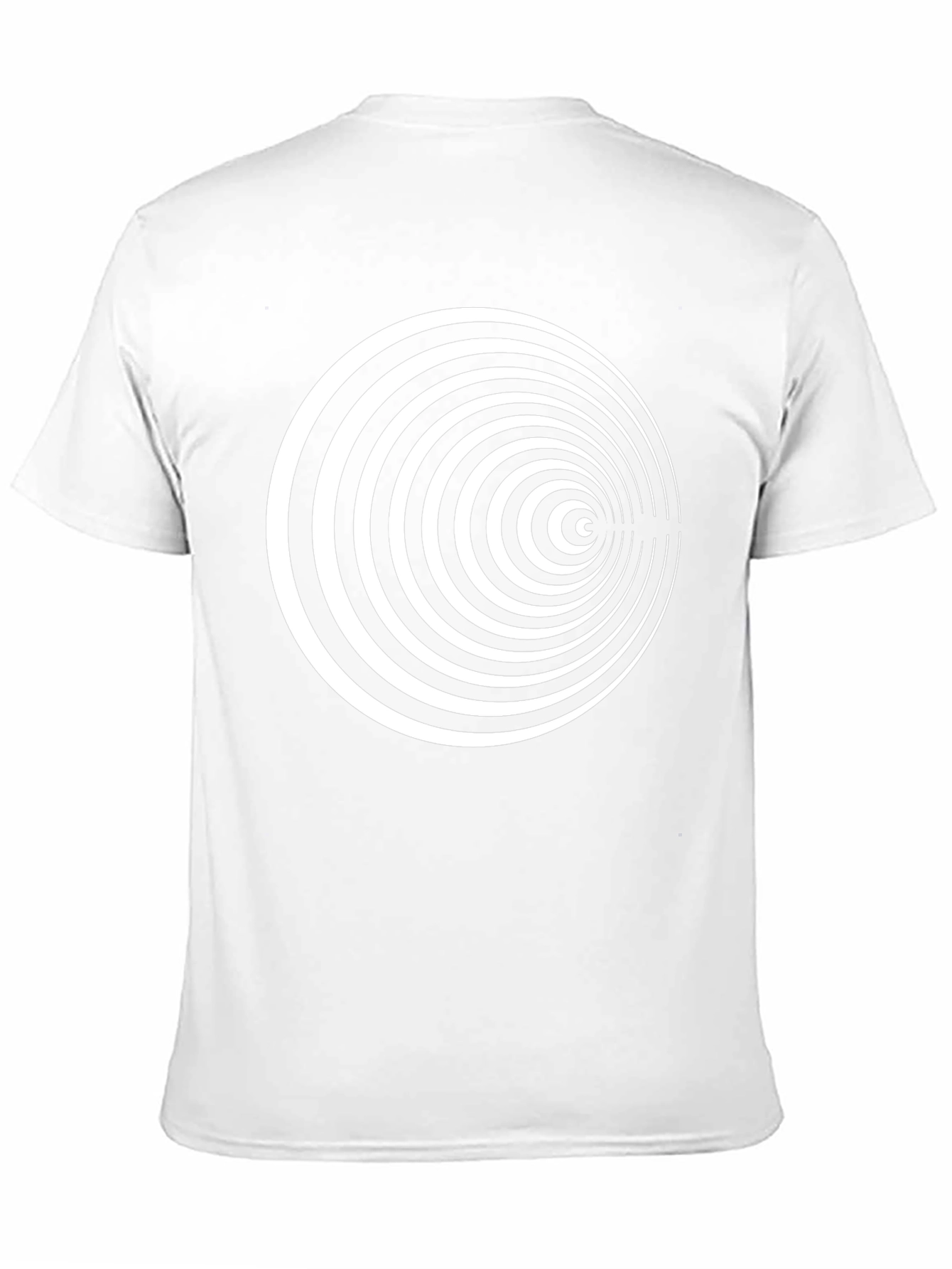 Hypnotic Circle Graphic Tee - Black Cotton Blend