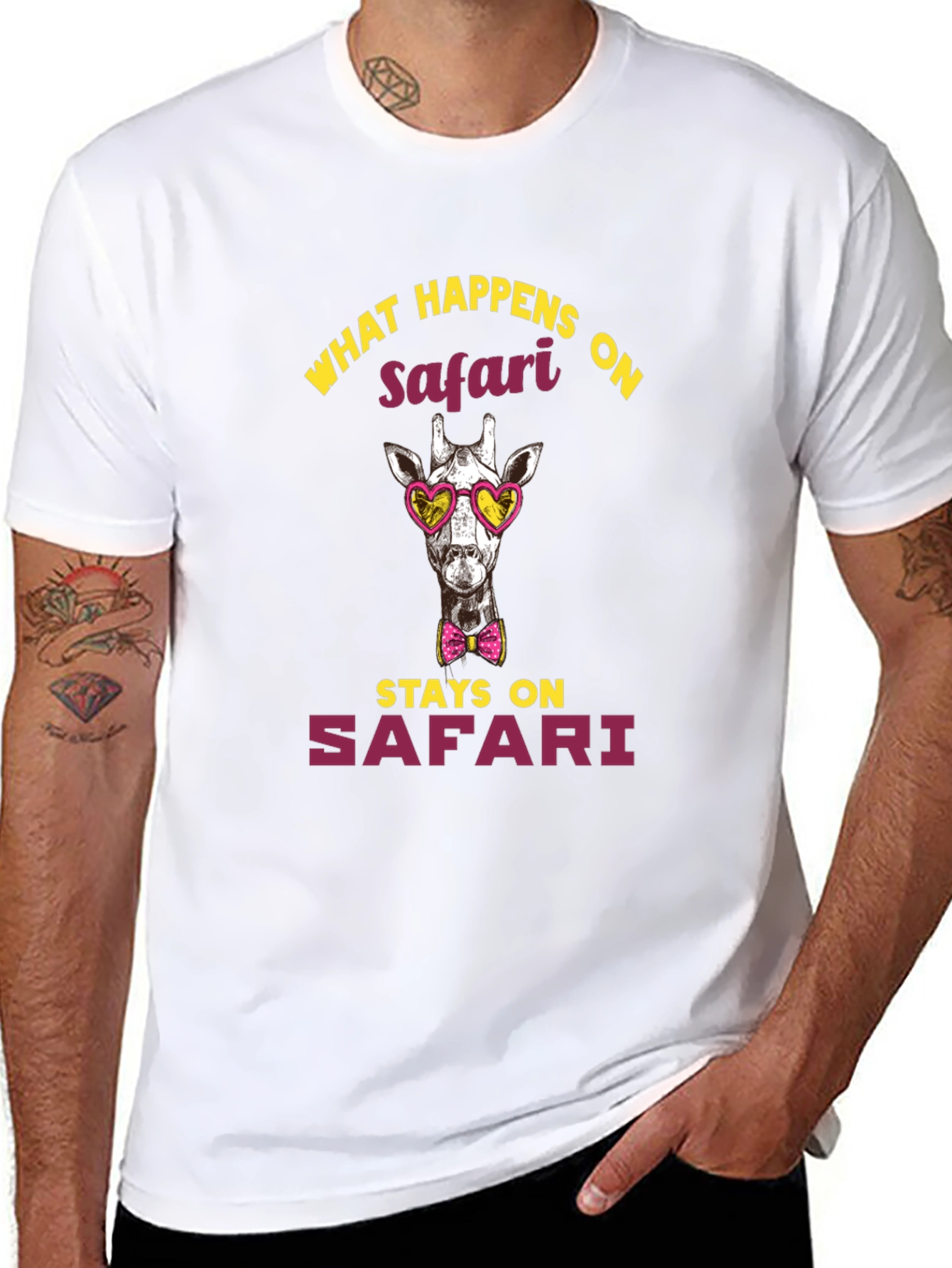 Safari Giraffe Graphic Tee