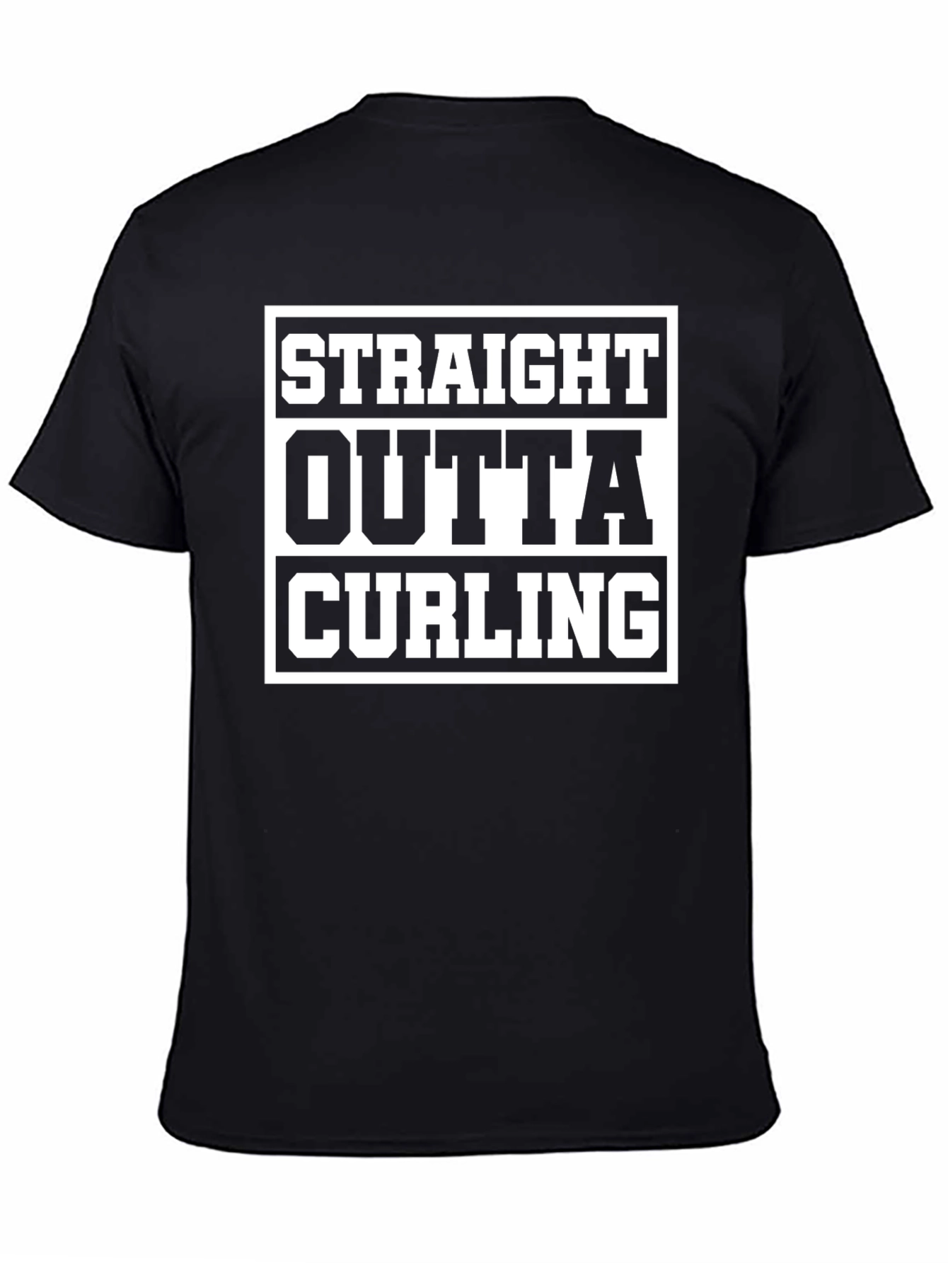 Straight Outta Curling T-Shirt - Funny Sport Tee