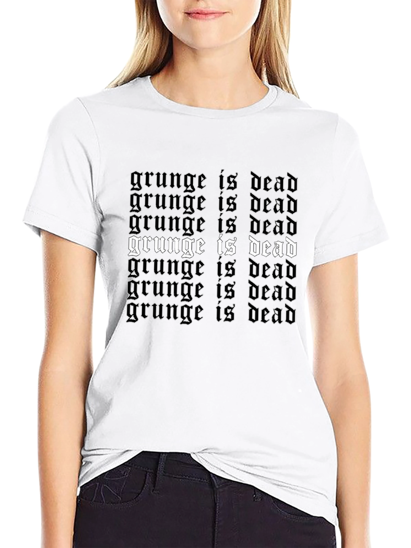 Grunge is Dead T-Shirt - Black Graphic Tee