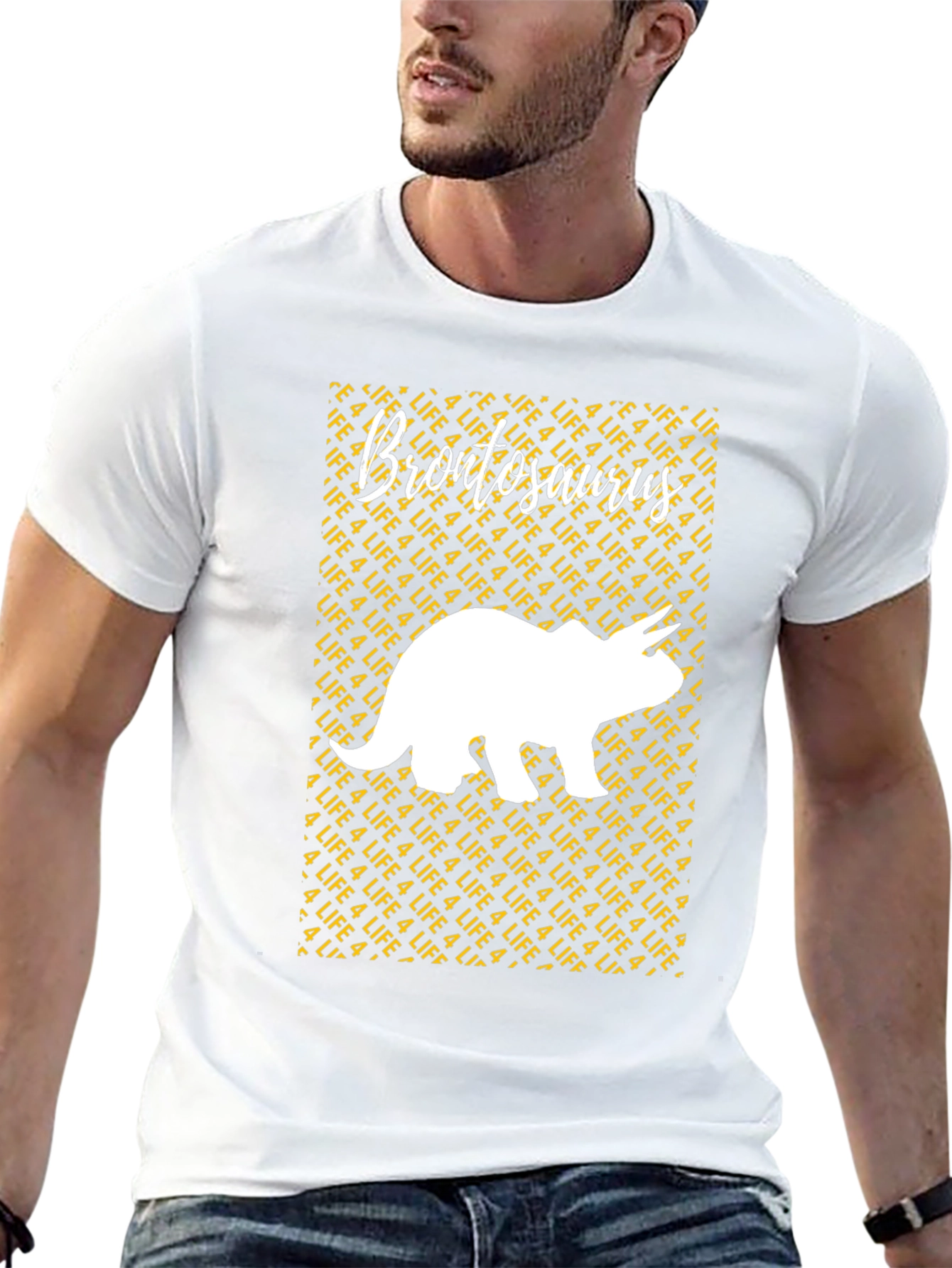Brontosaurus 4 Life Graphic Tee - Black