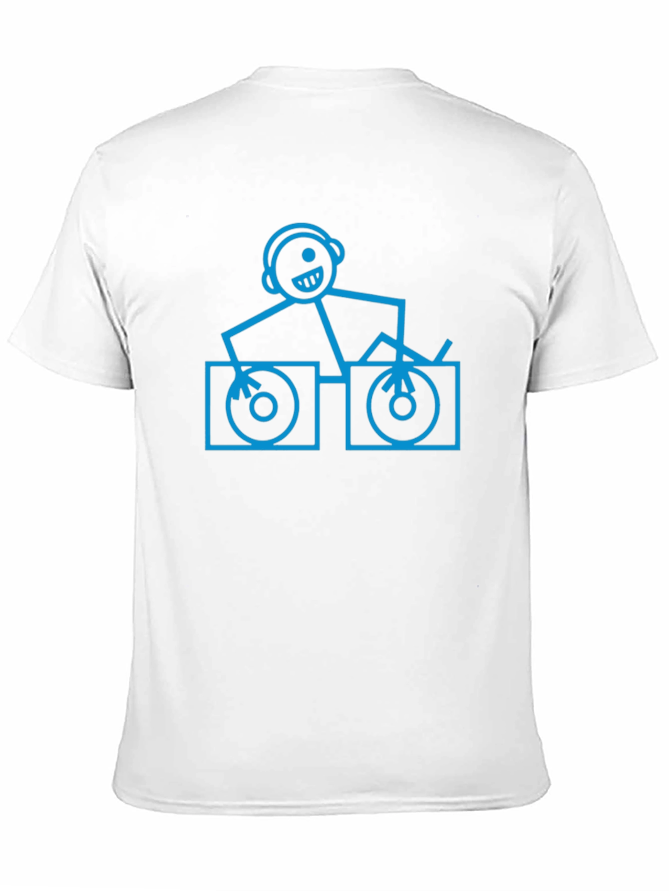 DJ Stick Figure Graphic T-Shirt