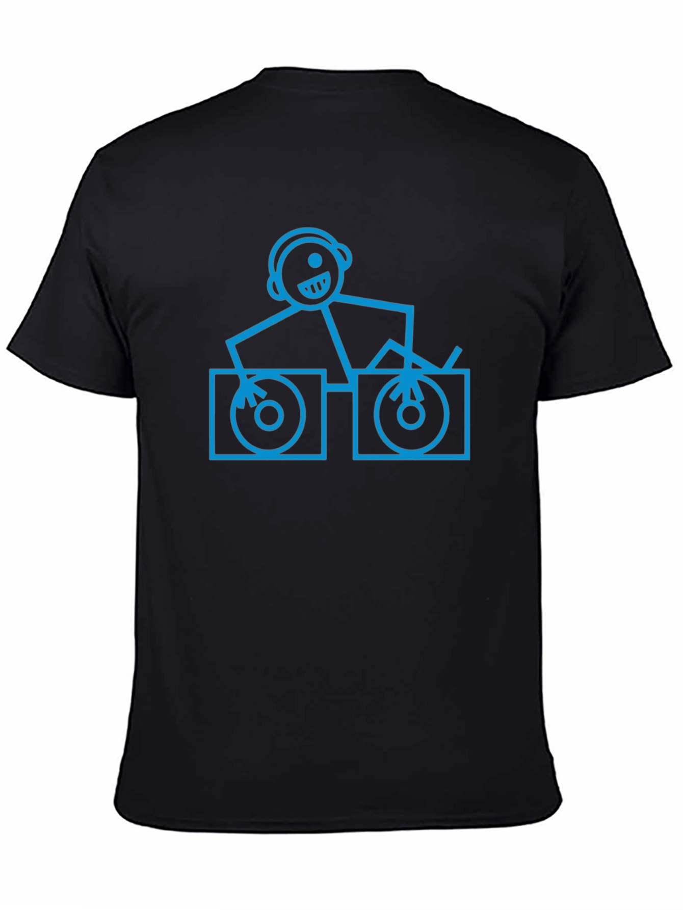 DJ Stick Figure Graphic T-Shirt