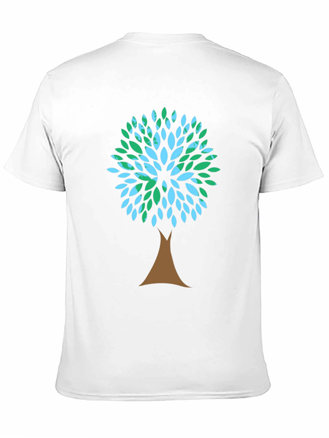 Eco-Friendly Tree Graphic Tee - Black