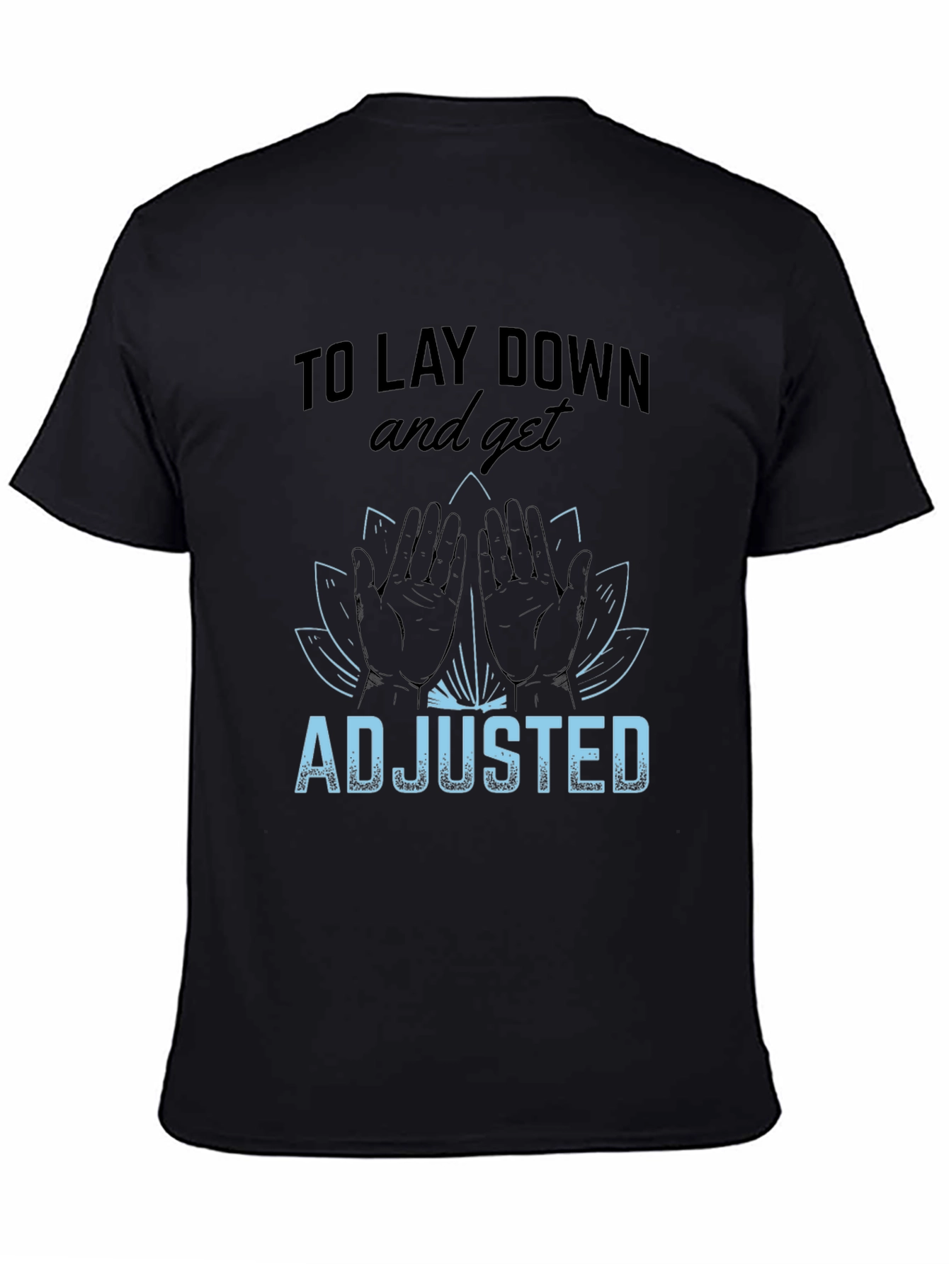 Chiropractor Adjustment T-Shirt - Lotus Flower Design