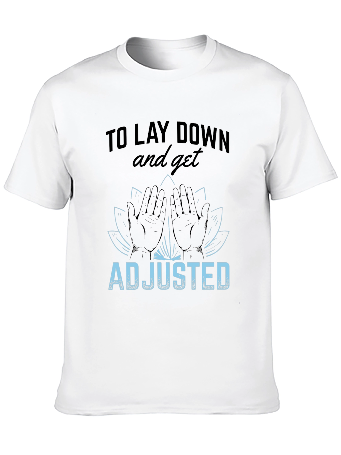 Chiropractor Adjustment T-Shirt - Lotus Flower Design