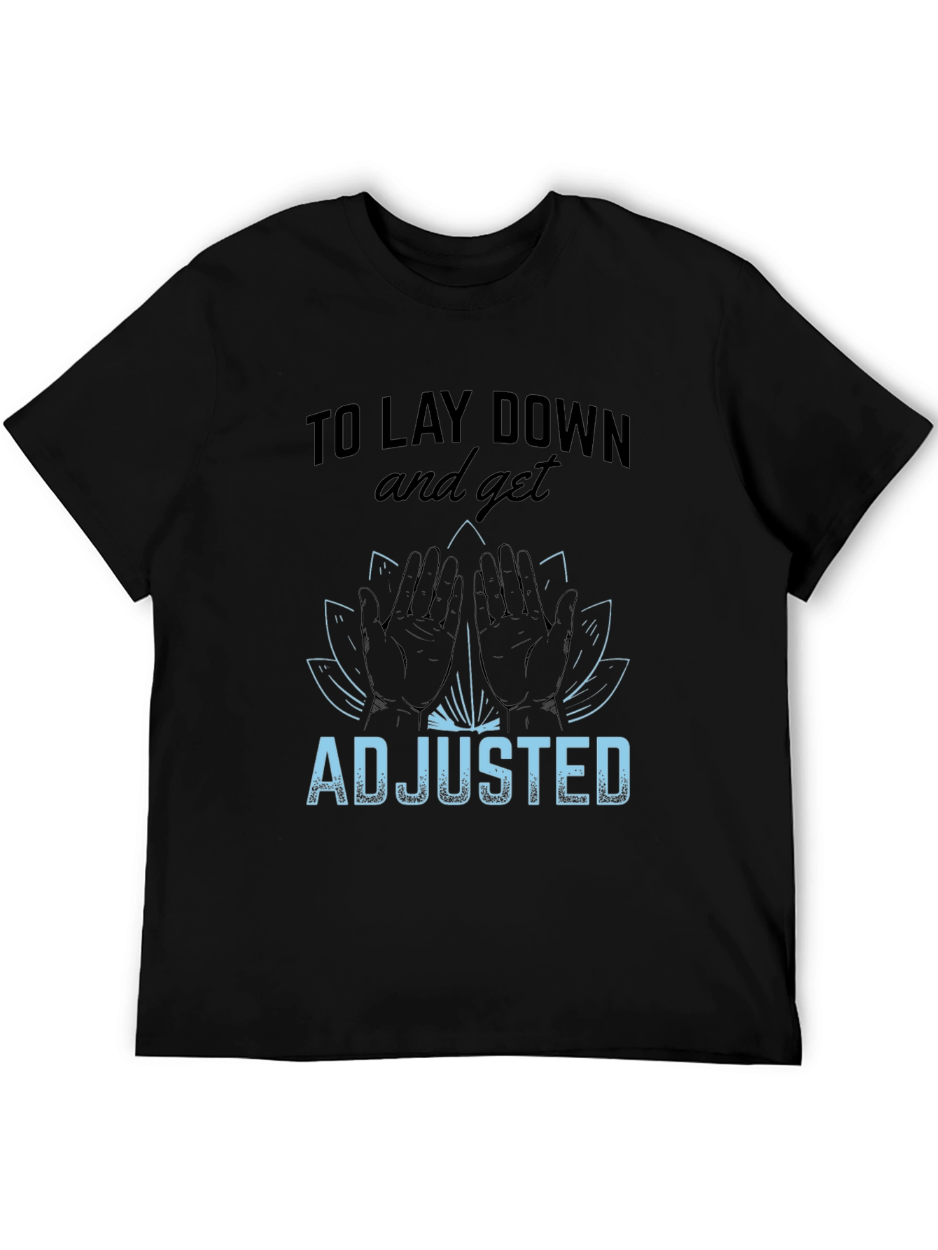 Chiropractor Adjustment T-Shirt - Lotus Flower Design
