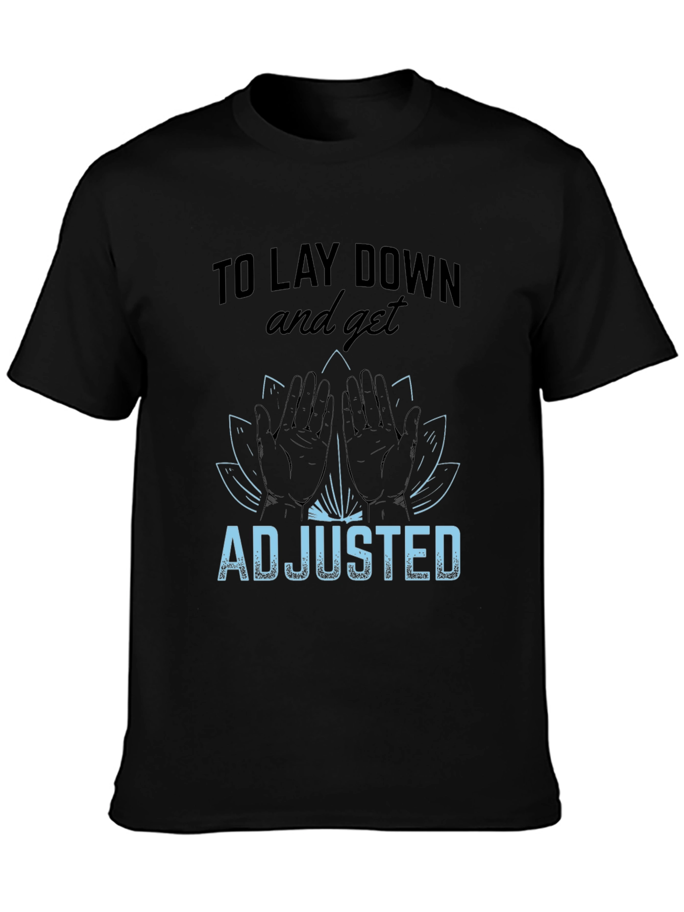 Chiropractor Adjustment T-Shirt - Lotus Flower Design