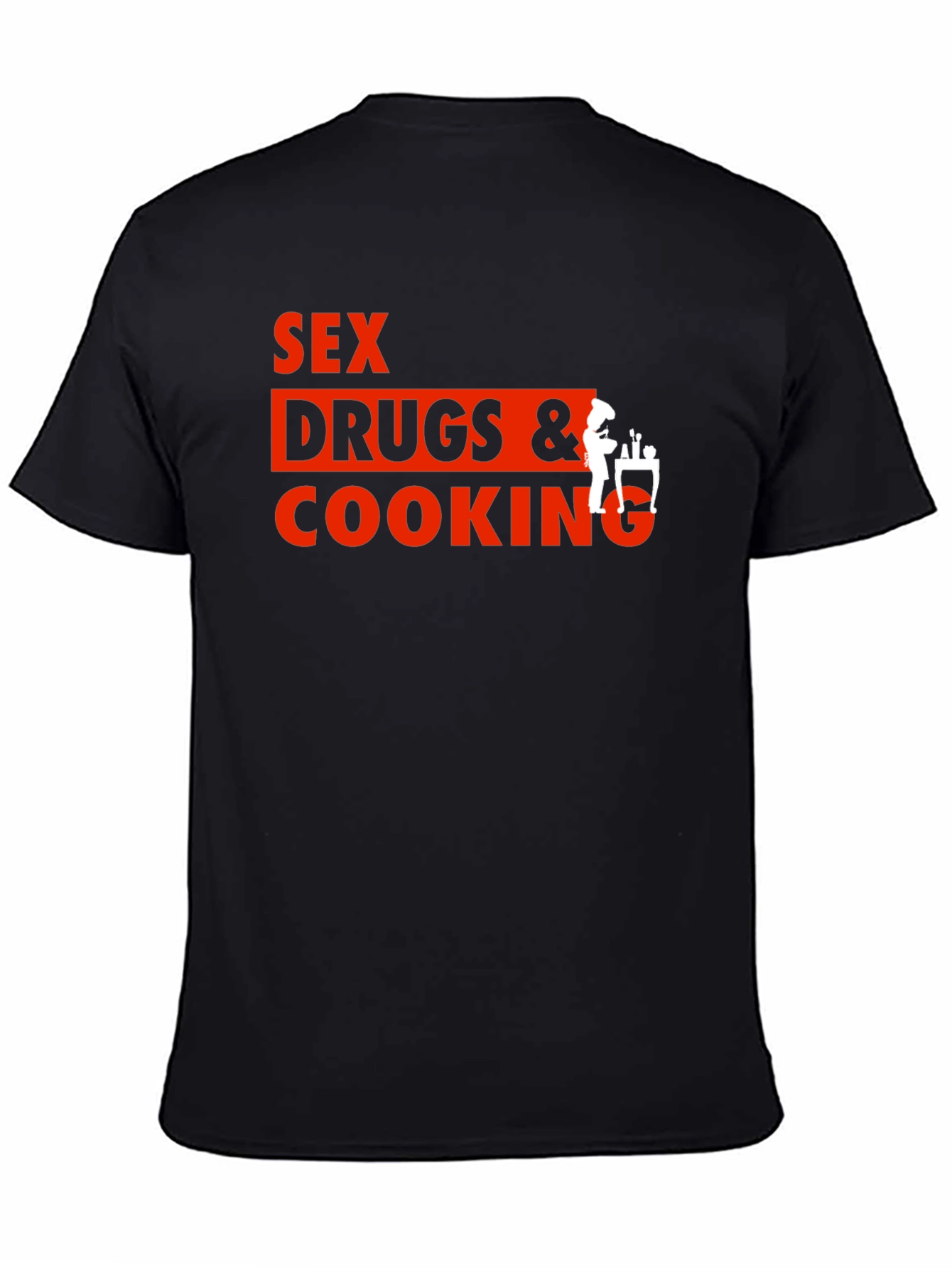 Sex Drugs and Cooking Black T-Shirt