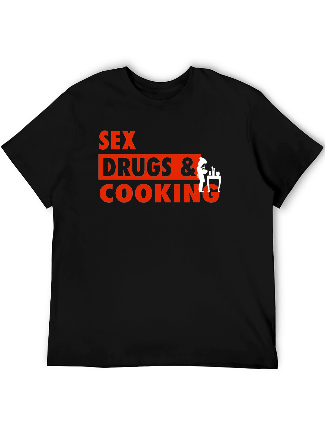 Sex Drugs and Cooking Black T-Shirt