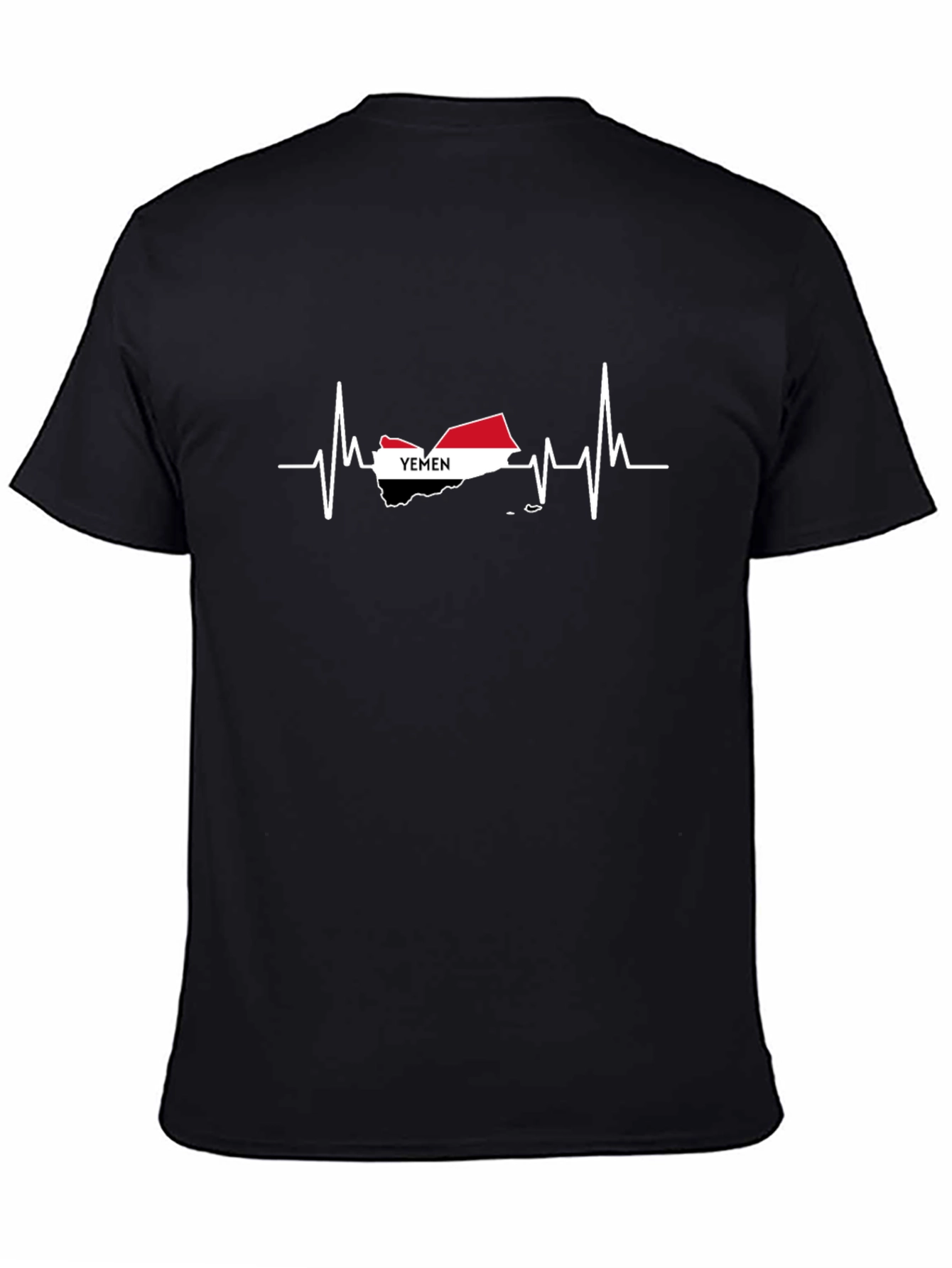 Yemen Heartbeat T-Shirt - Black Graphic Tee