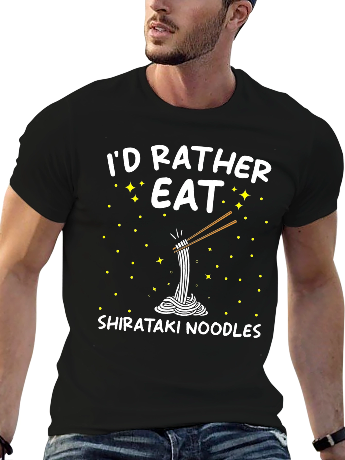 Id Rather Eat Shirataki Noodles Funny T-Shirt